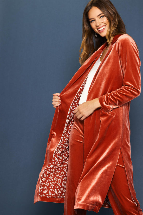 Velvet Duster Coat