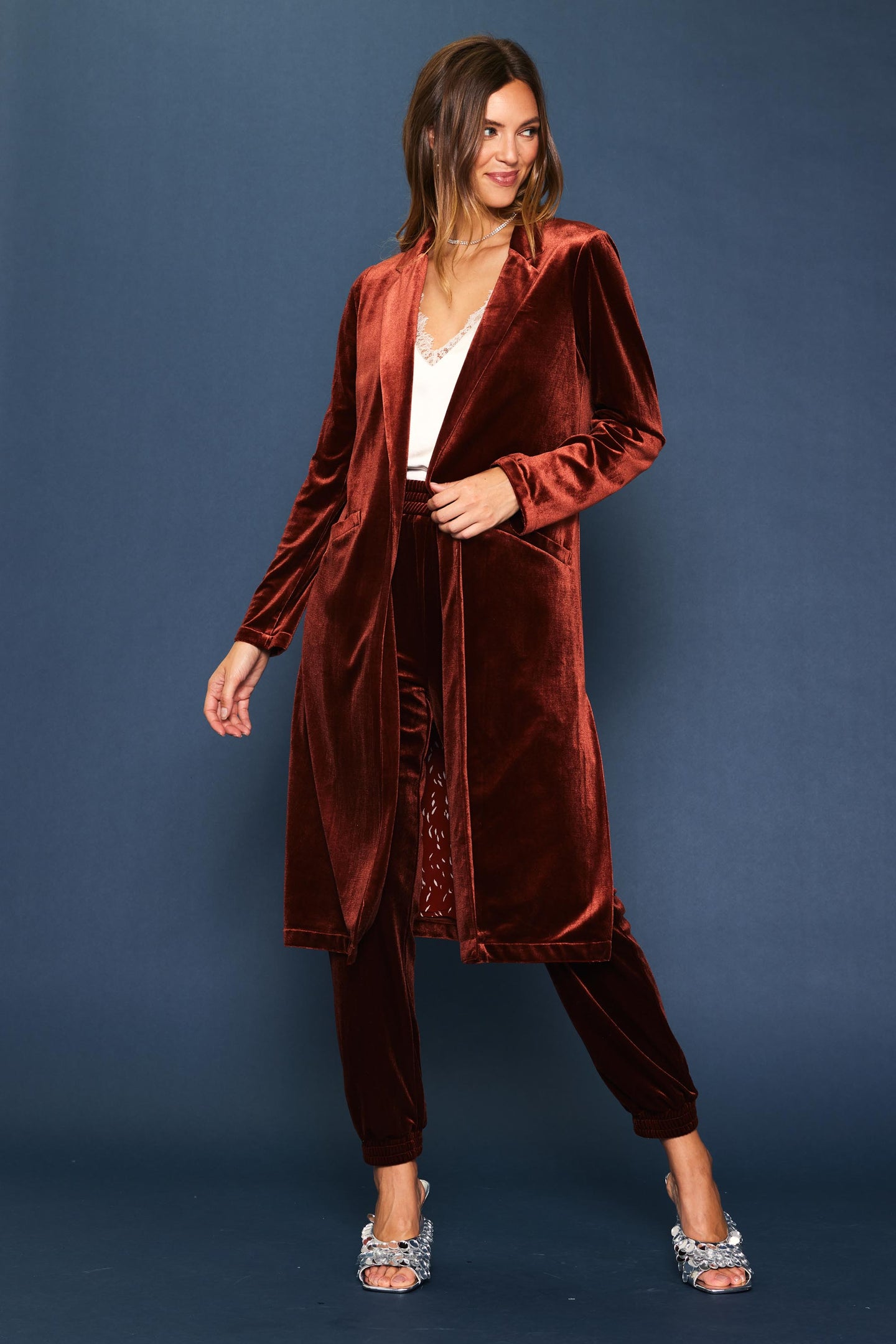 Velvet Duster Coat