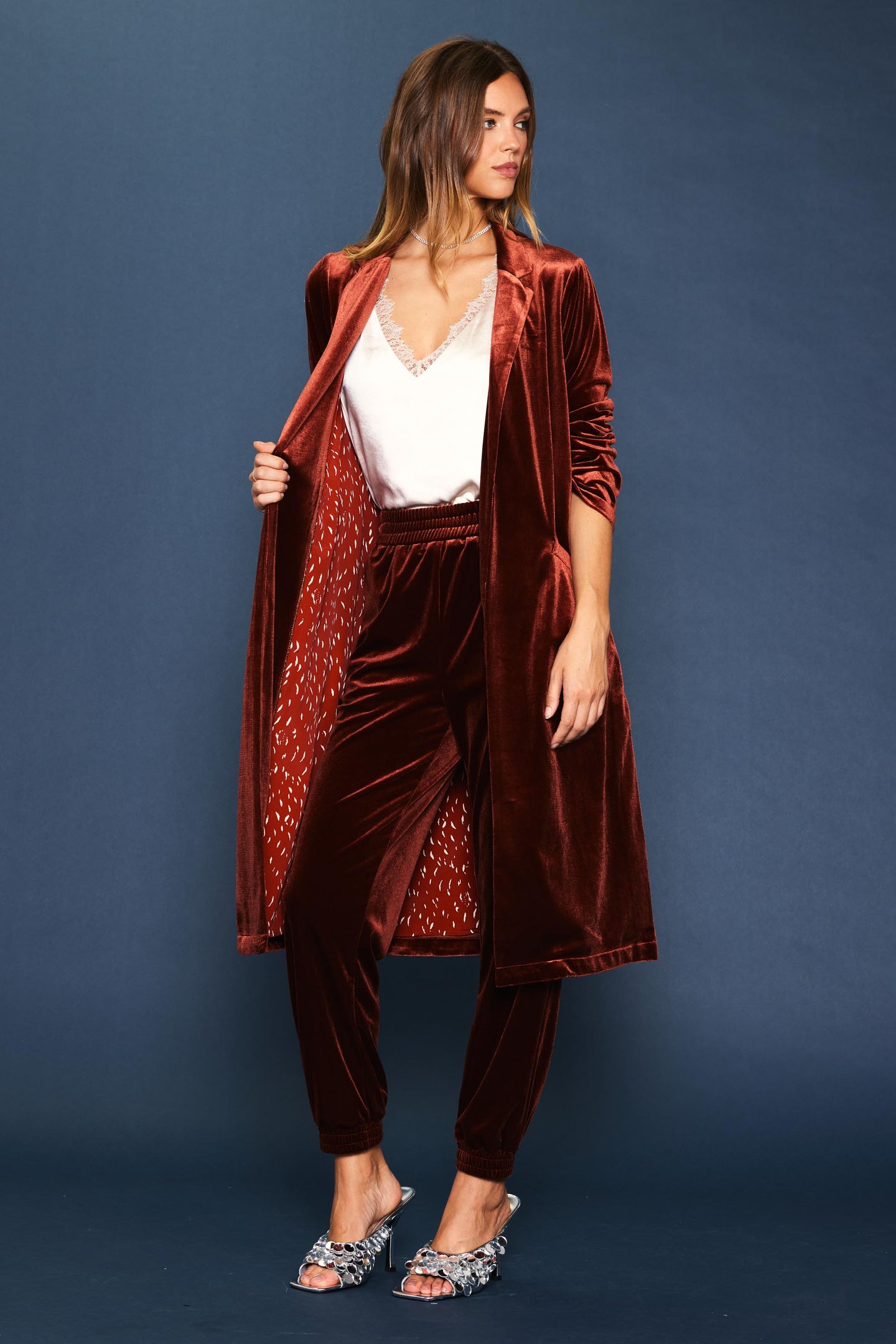 Velvet Duster Coat