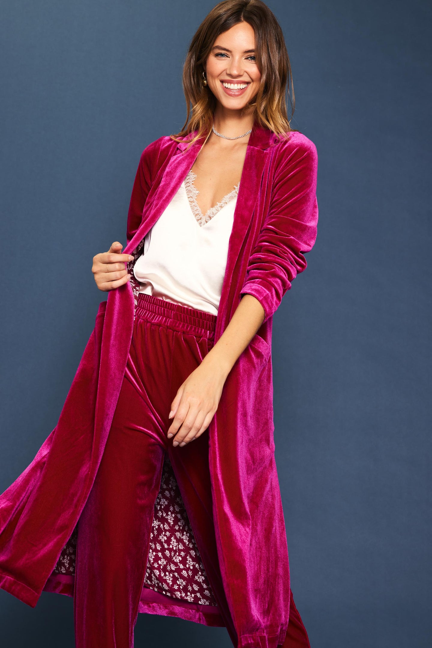 Velvet Duster Coat