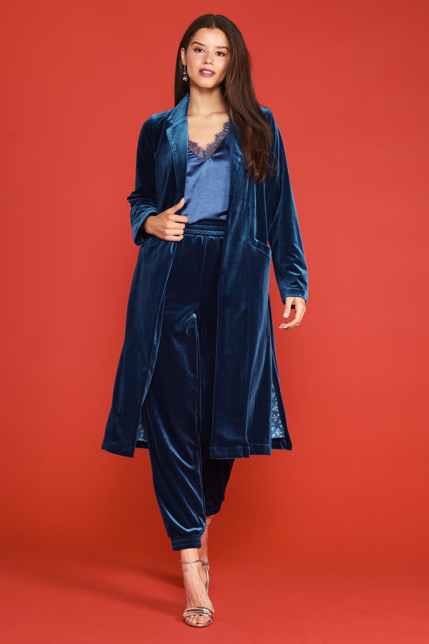 Velvet Duster Coat