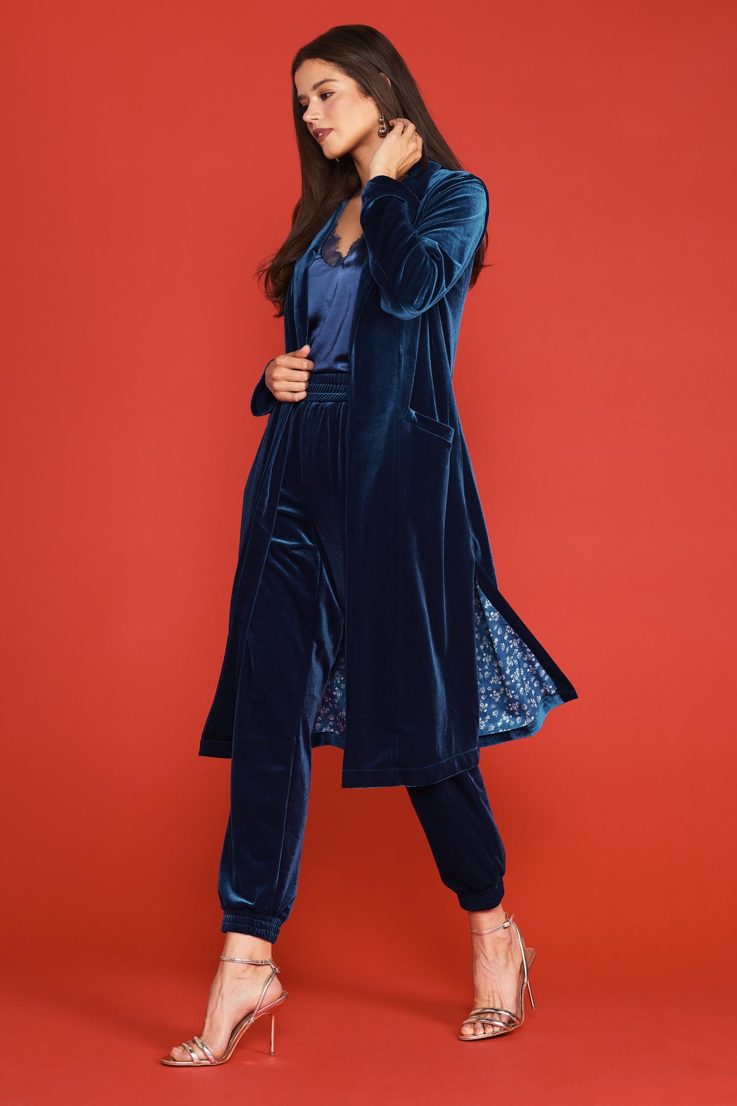 Velvet Duster Coat