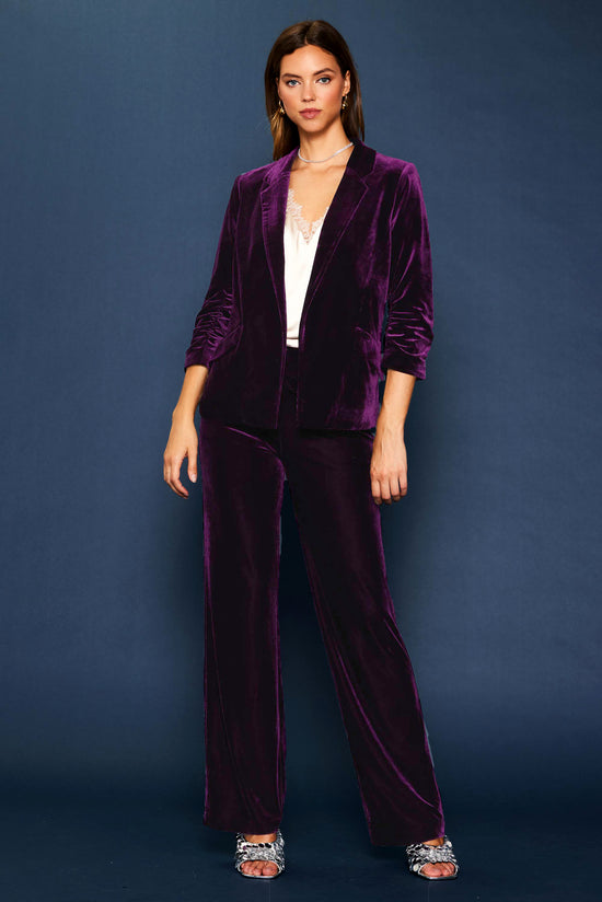 Velvet Wide Leg Pants