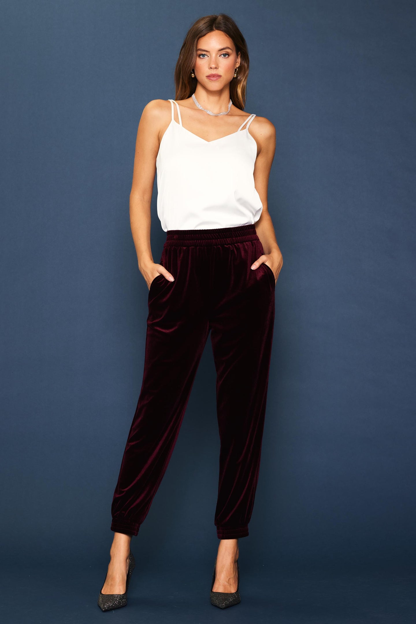 Velvet Jogger Pants