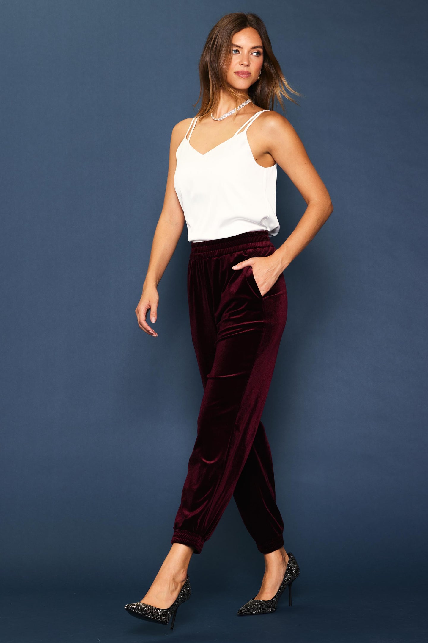 Velvet Jogger Pants