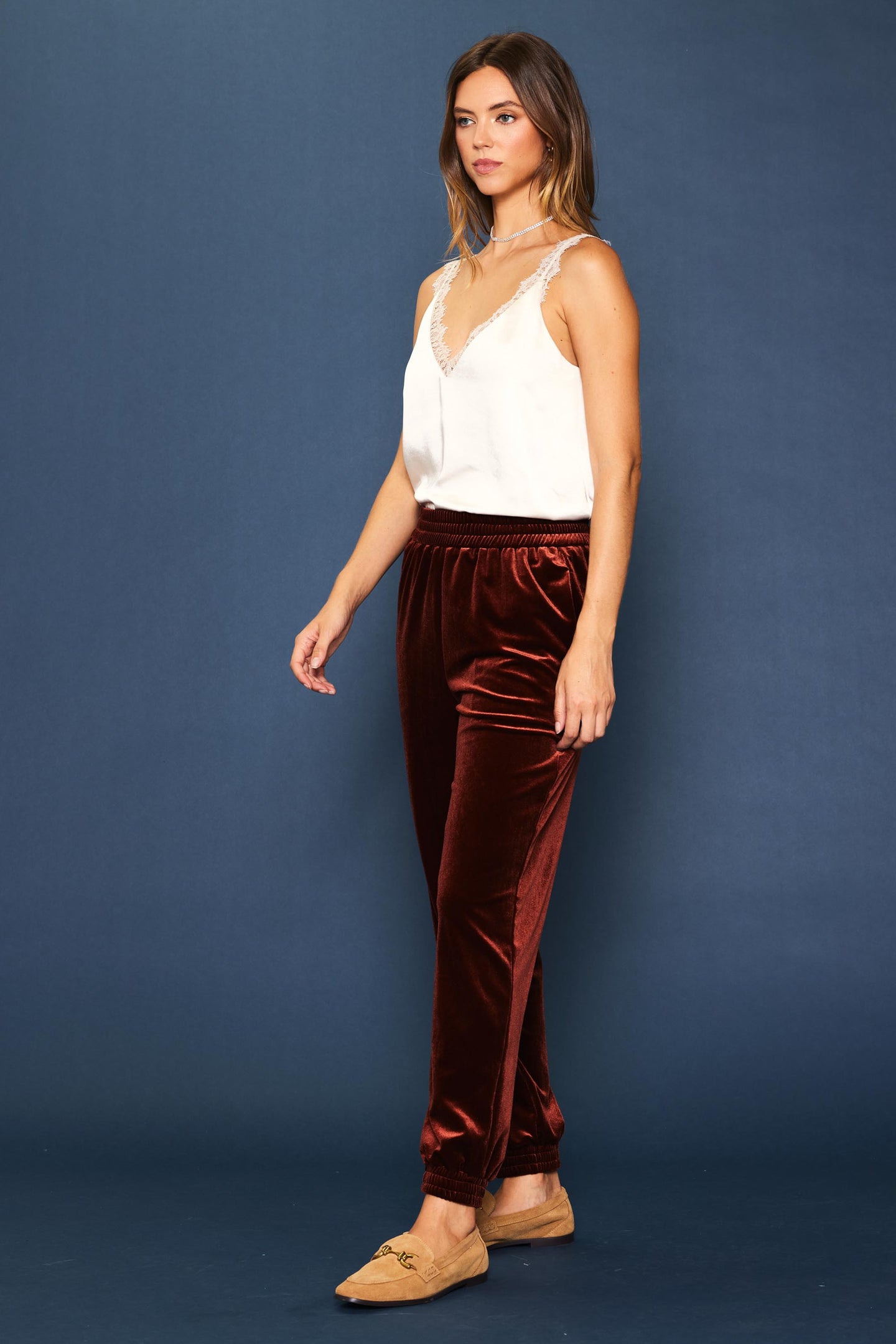 Velvet Jogger Pants