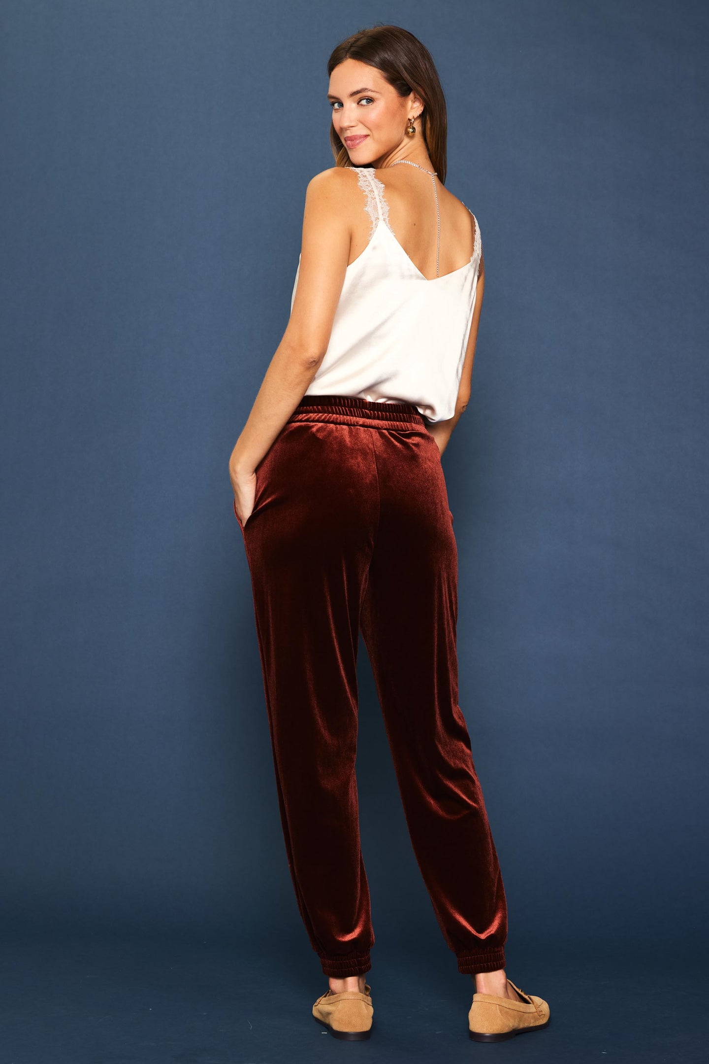 Velvet Jogger Pants