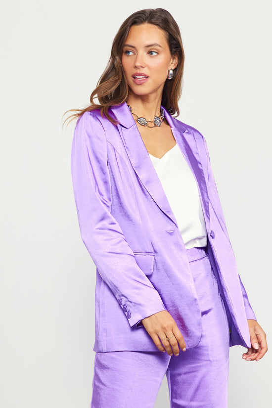 Satin Tailored Blazer