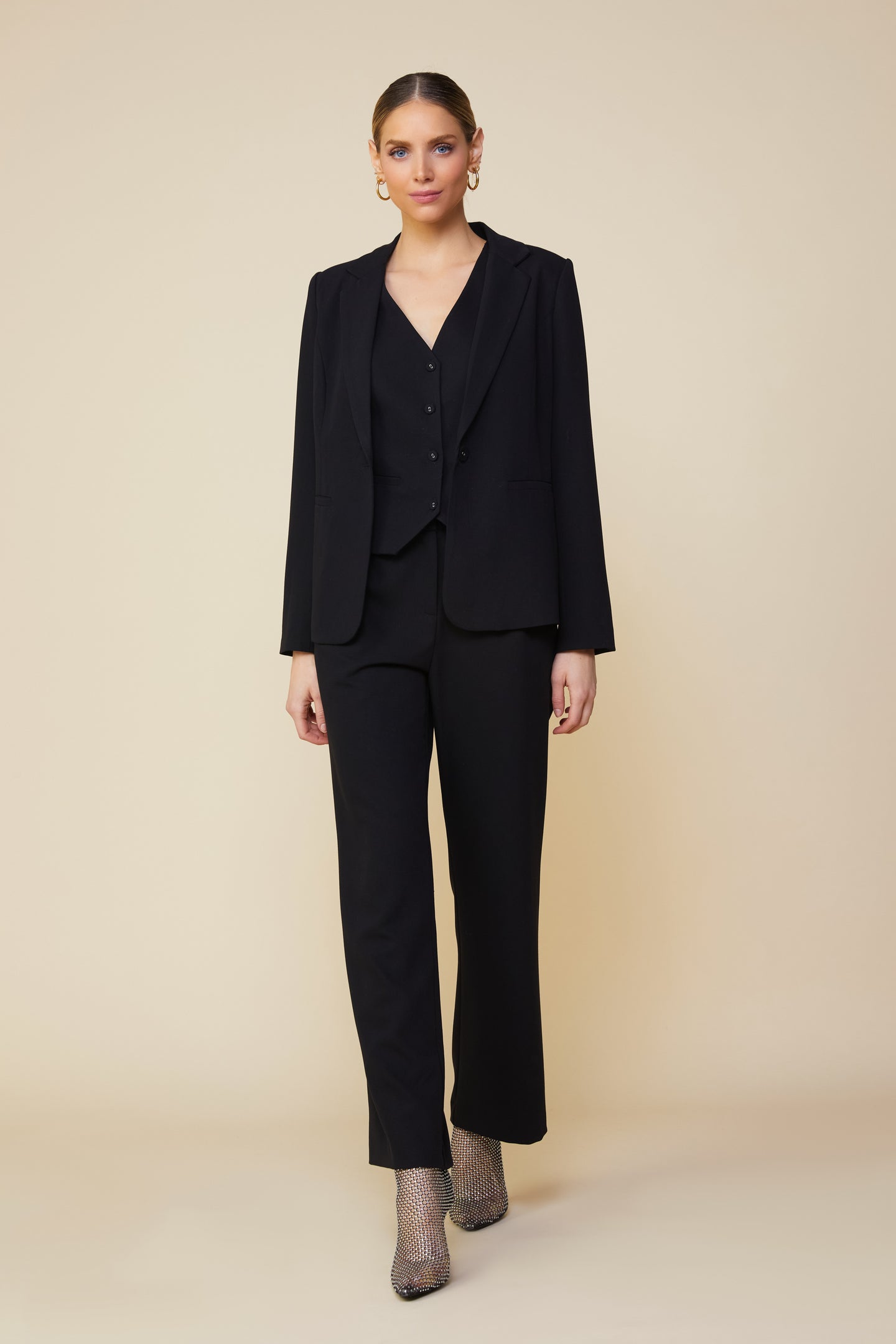 Tailored Single Button Blazer