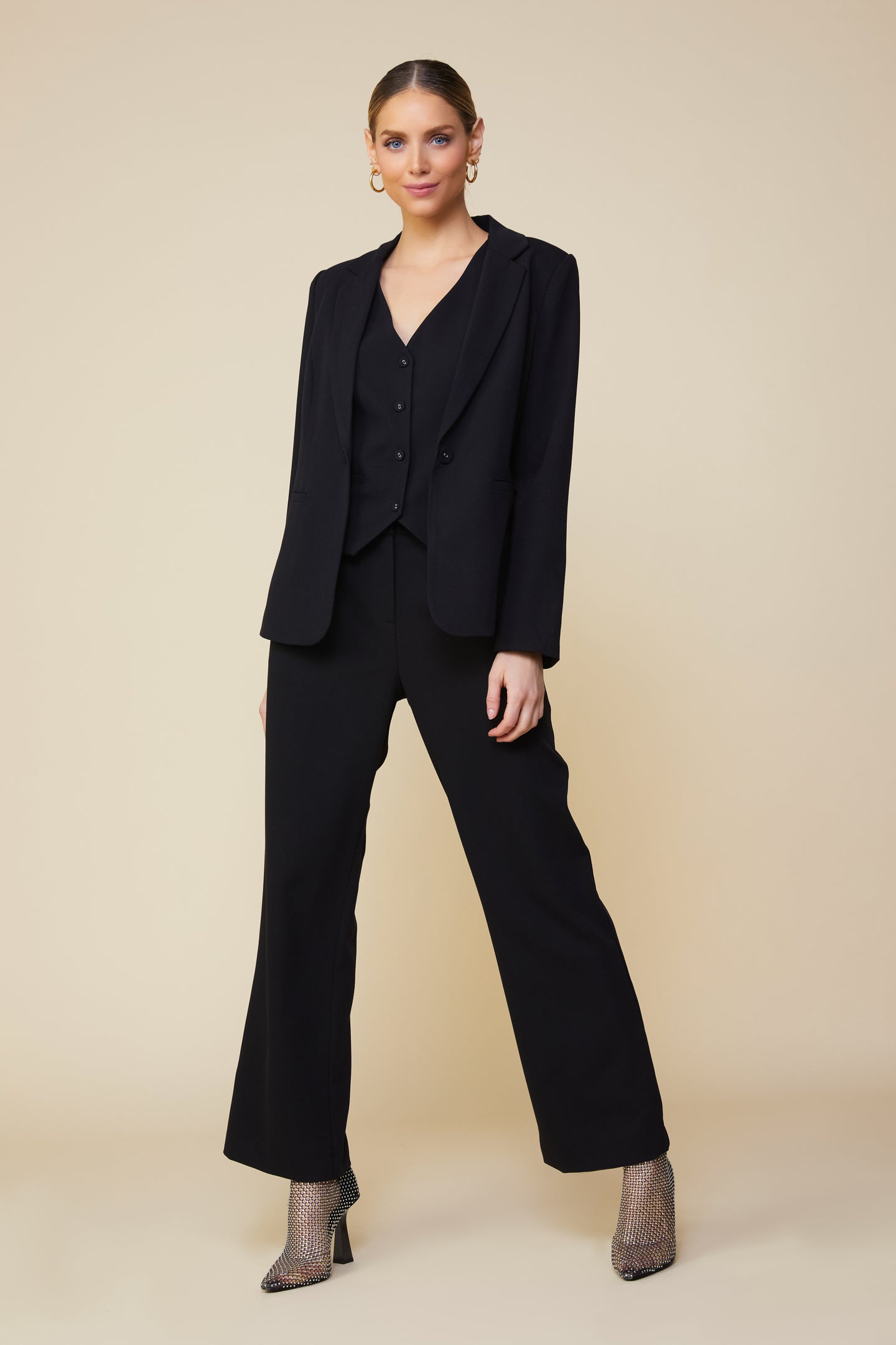 Tailored Single Button Blazer