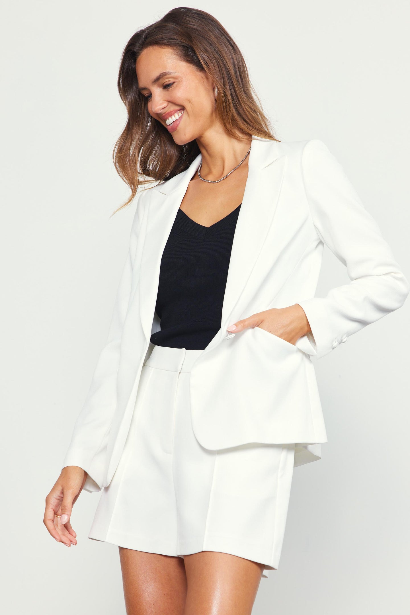 Tailored Single-Breasted Blazer