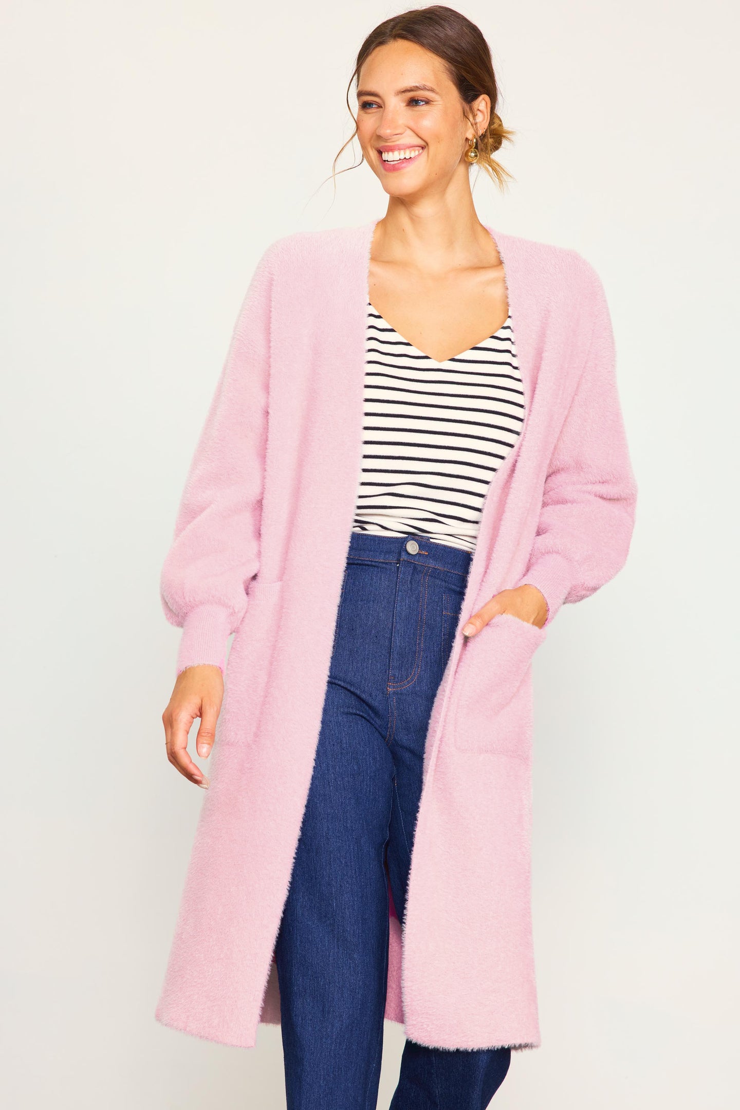 Fuzzy Longsleeve Cardigan