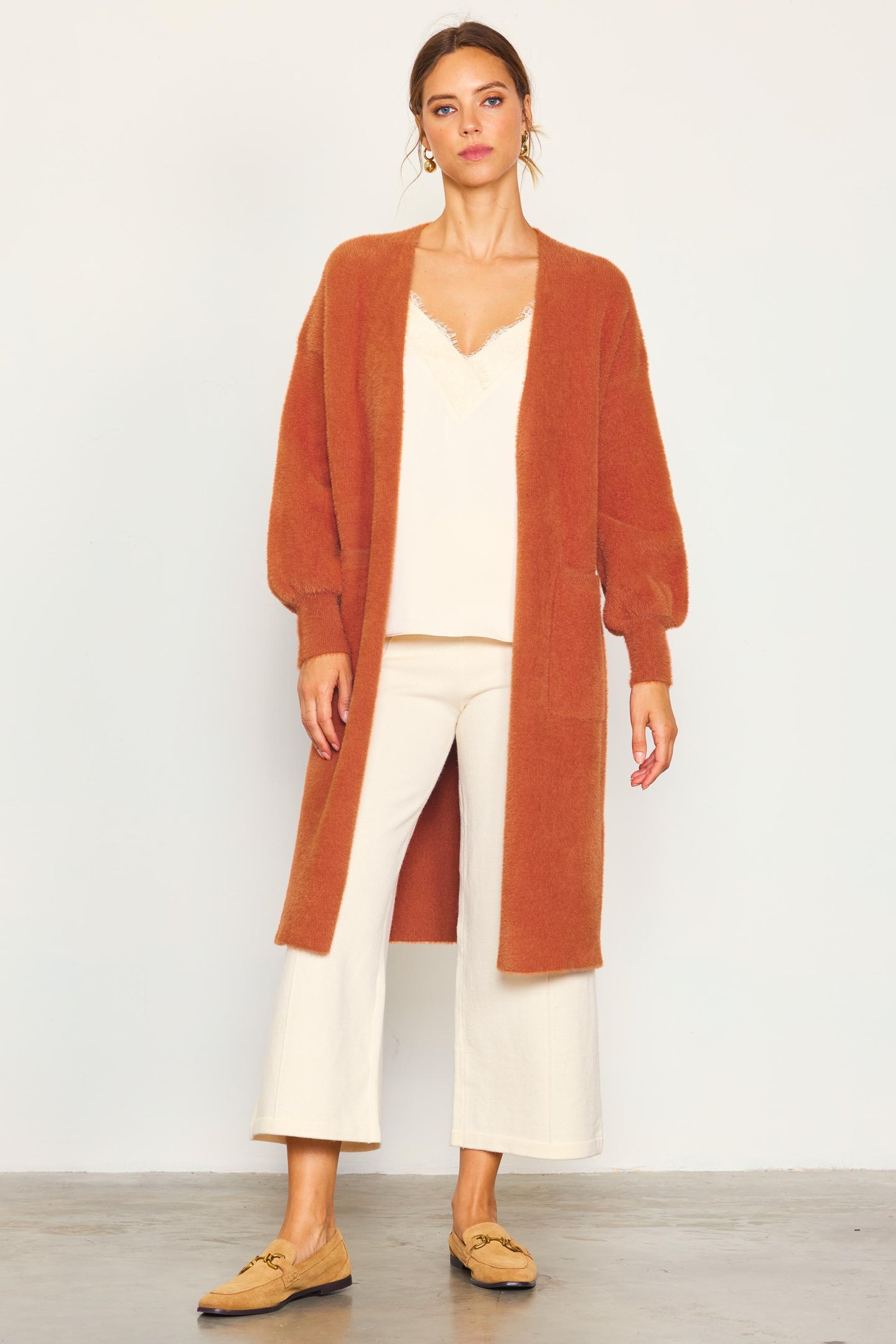 Fuzzy Longsleeve Cardigan