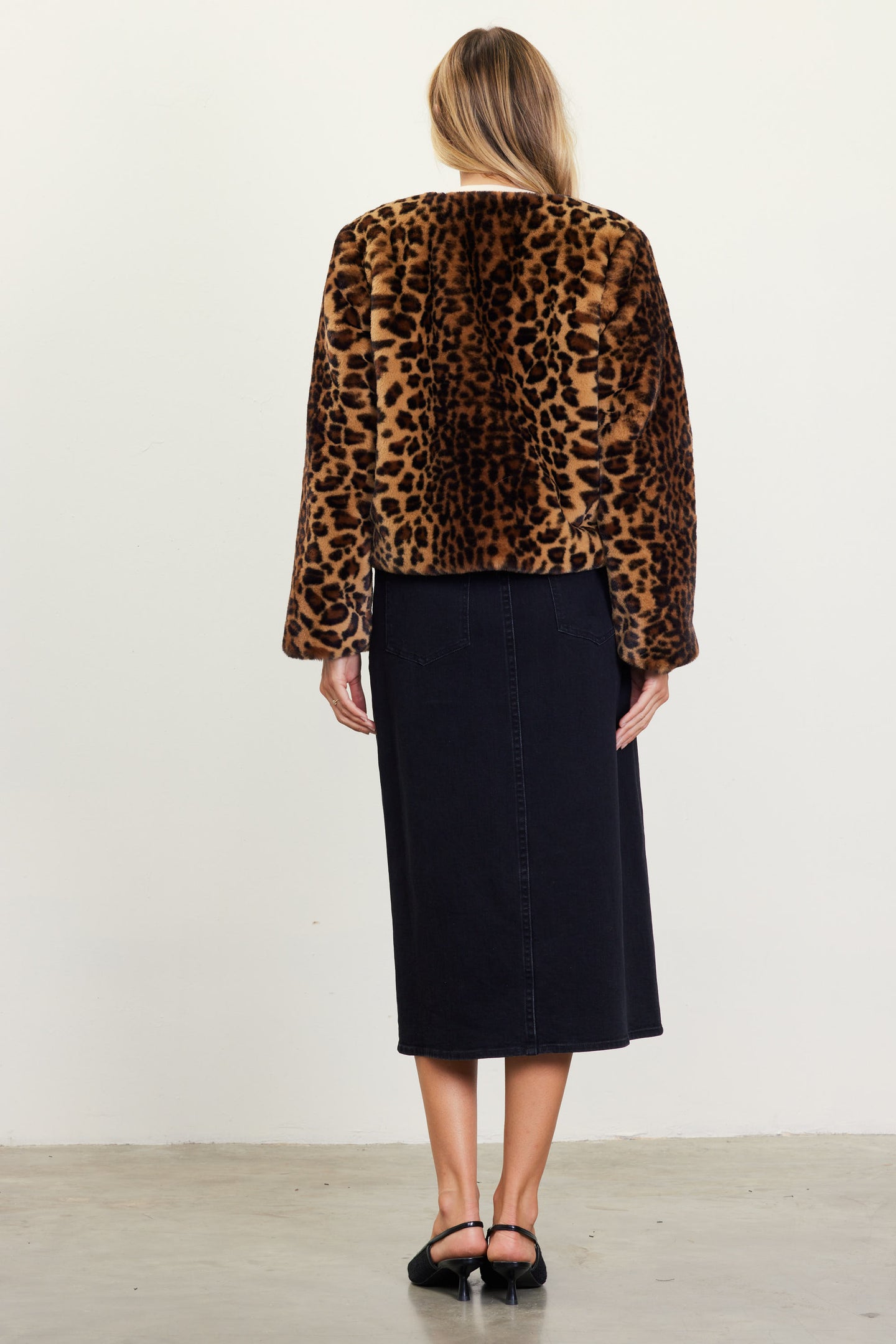 Leopard Faux Fur Jacket