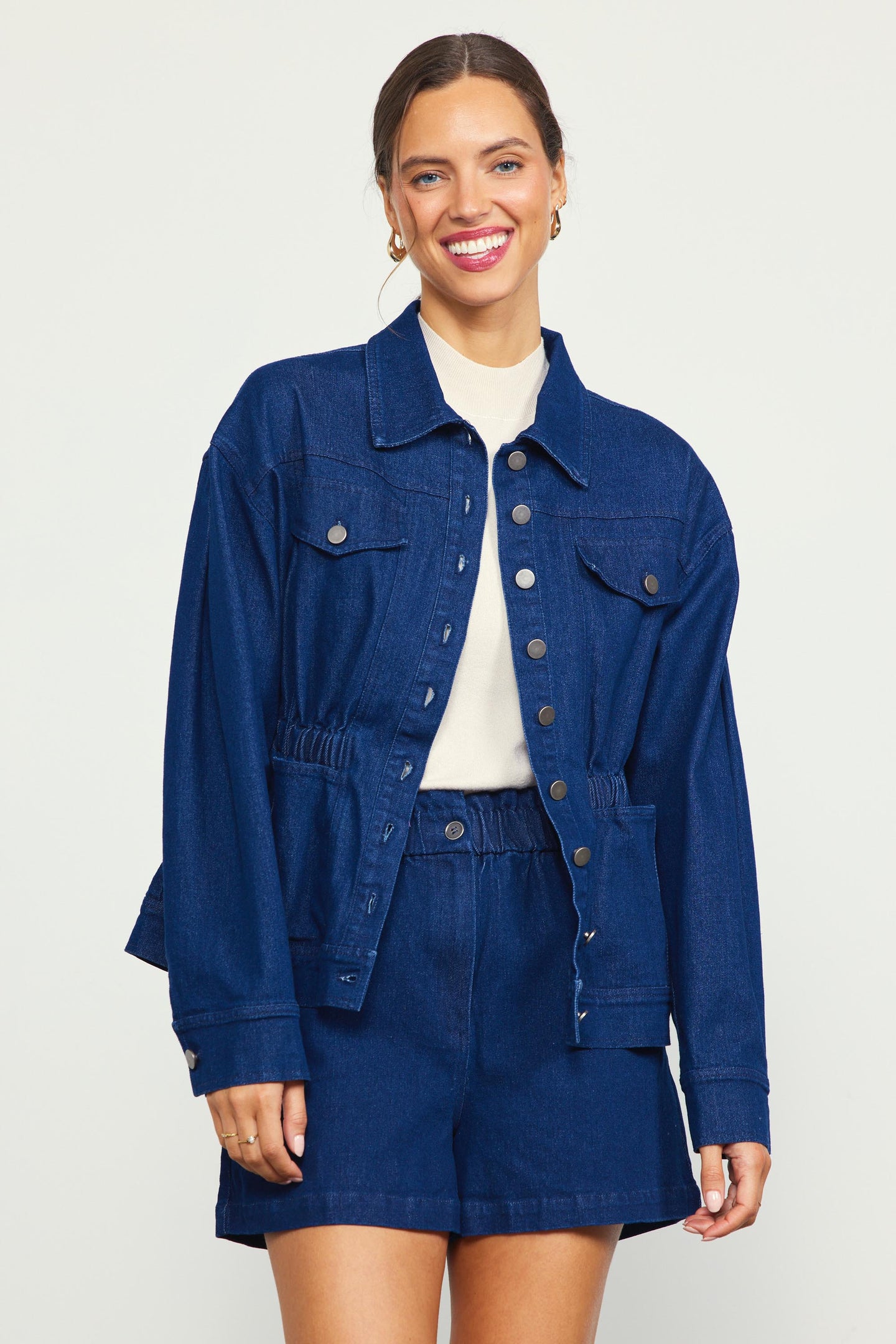 Stretch Denim Trucker Jacket