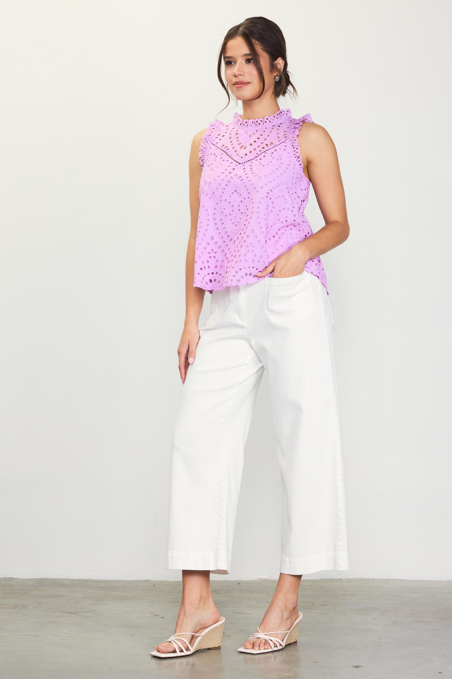 Eyelet Lace Top