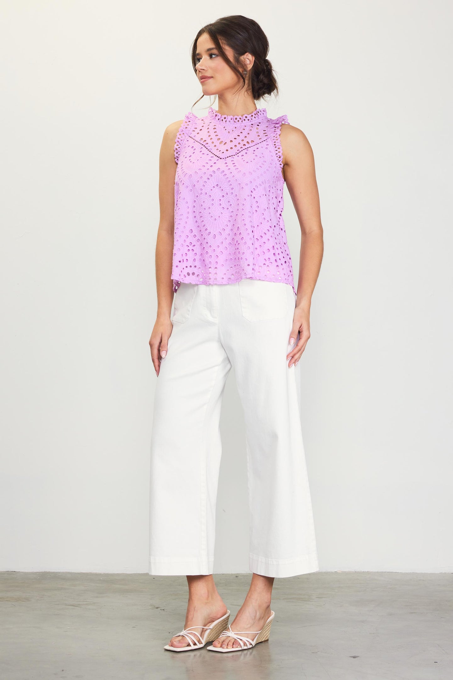 Eyelet Lace Top