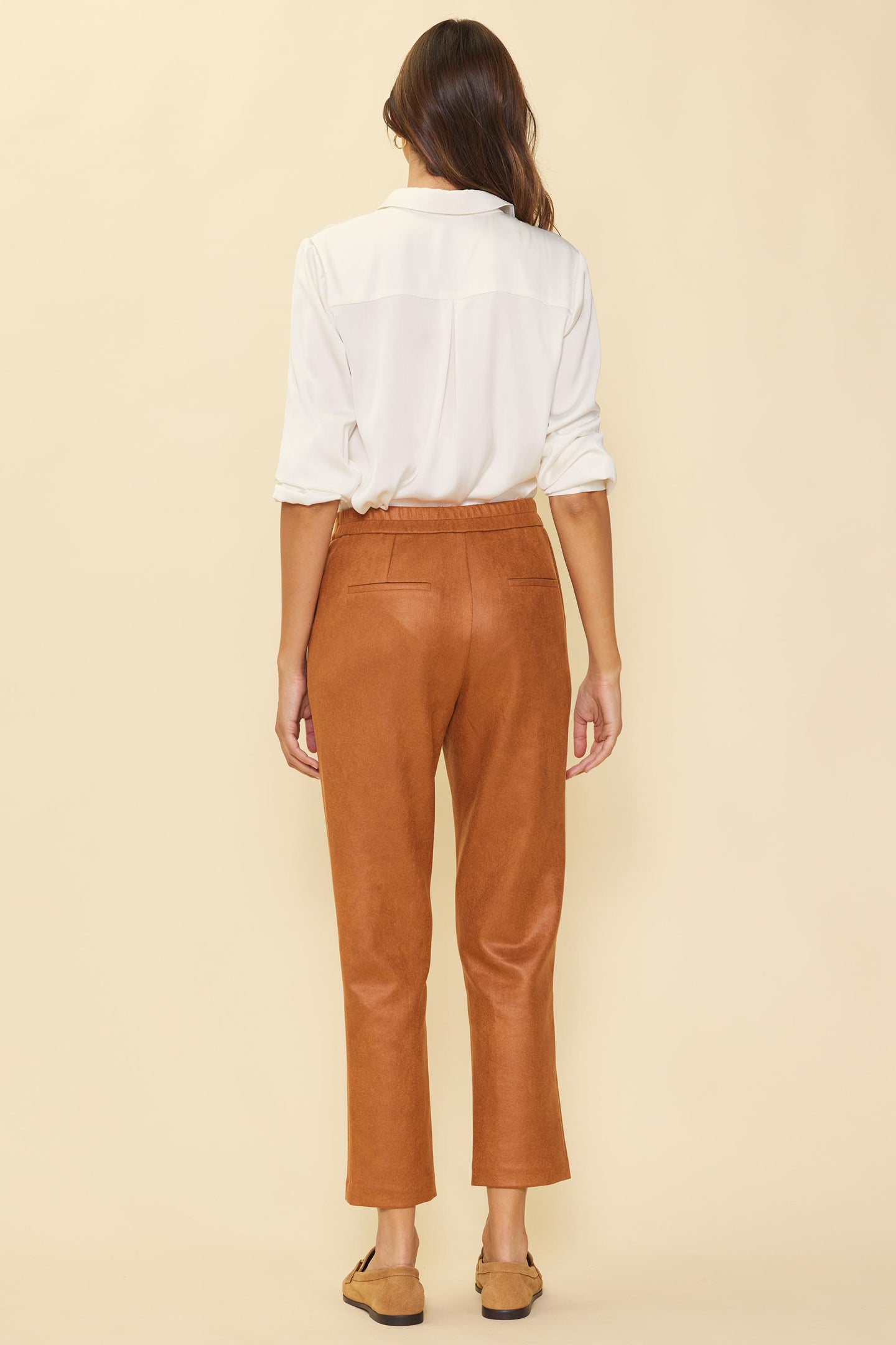 Coated Ponte Pants