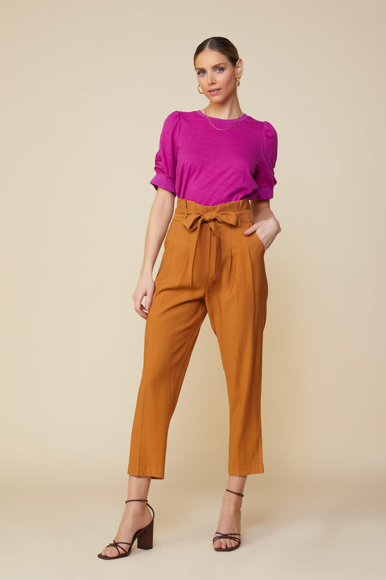 Paper Bag Belted Pants