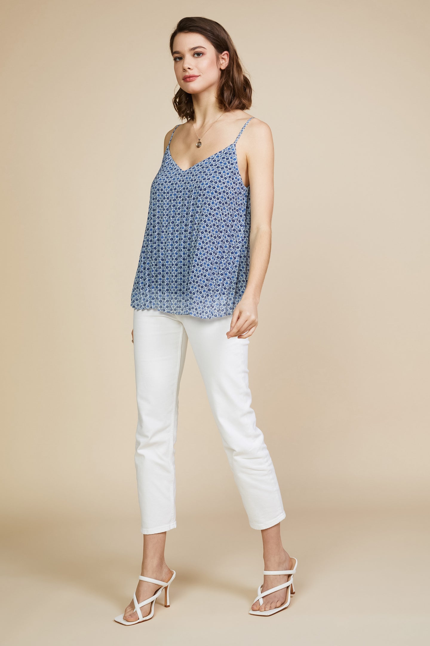 Pleated Cami Top