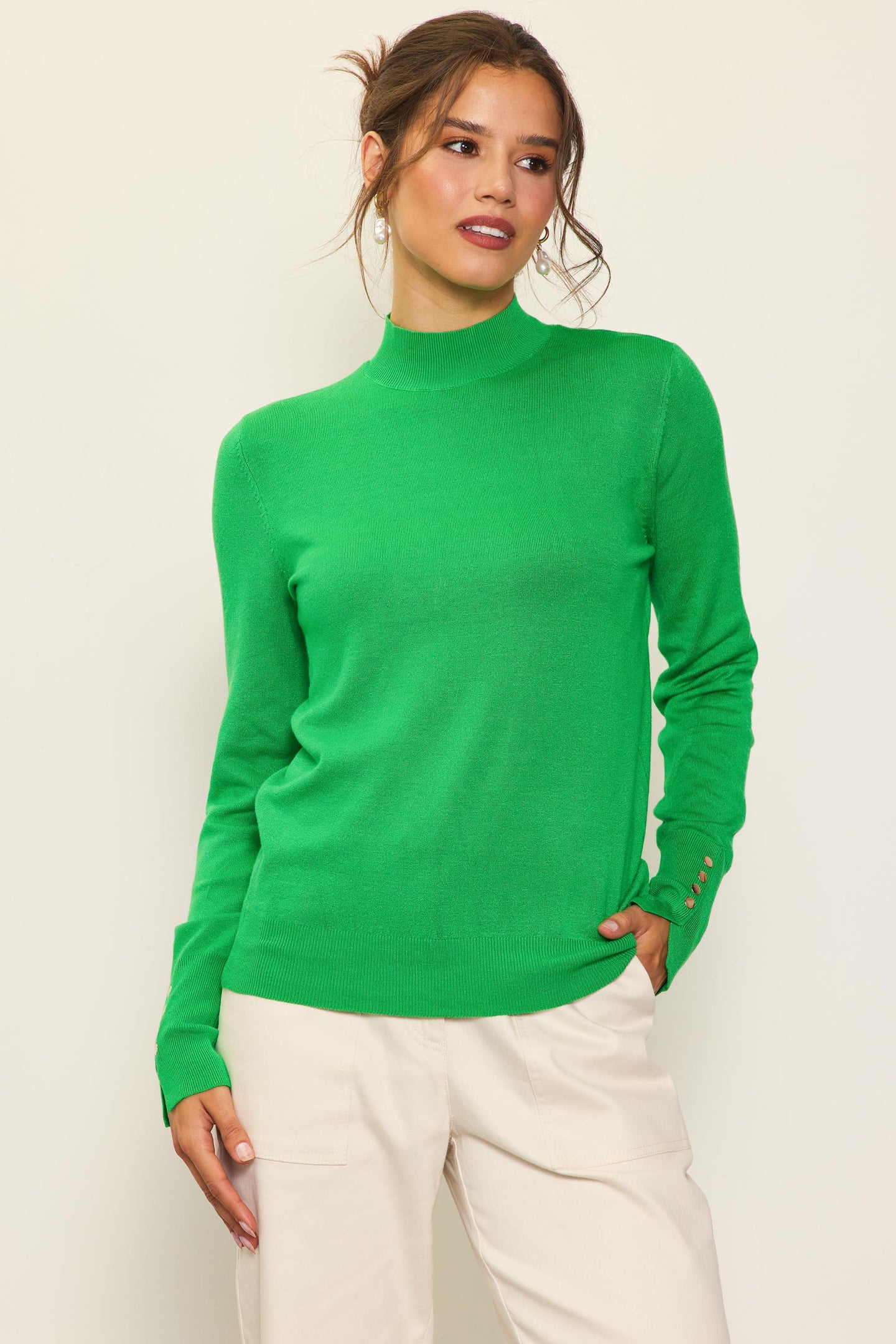 Longsleeve Mock Neck Sweater