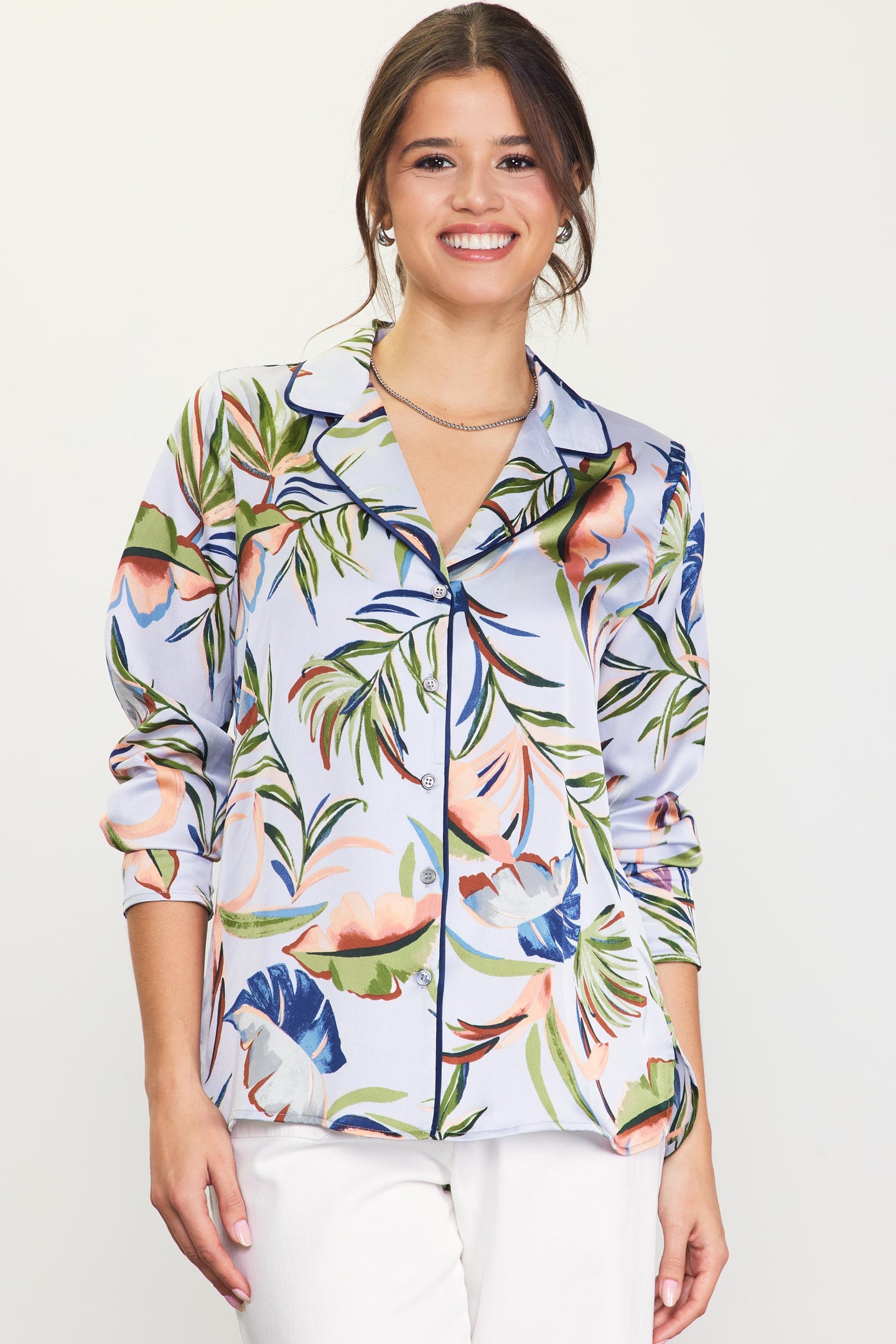 Bianca Floral Print Longsleeve Blouse