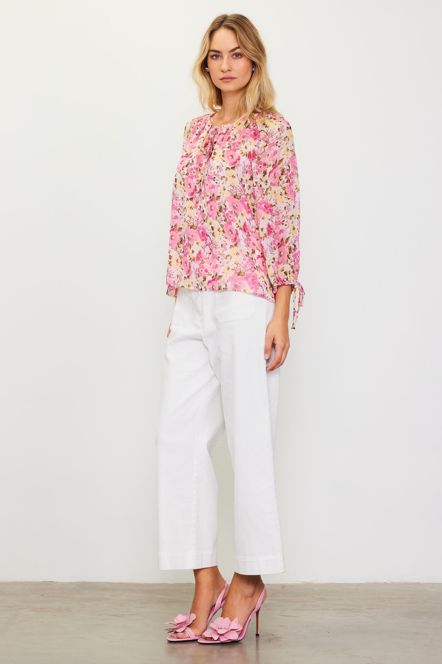 Alanna Floral Print Longsleeve Blouse