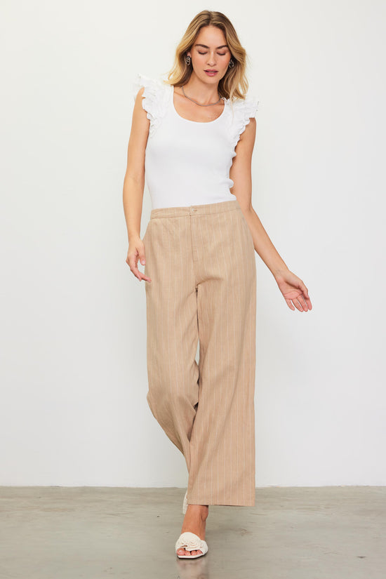 Linen Pin Stripe Pants