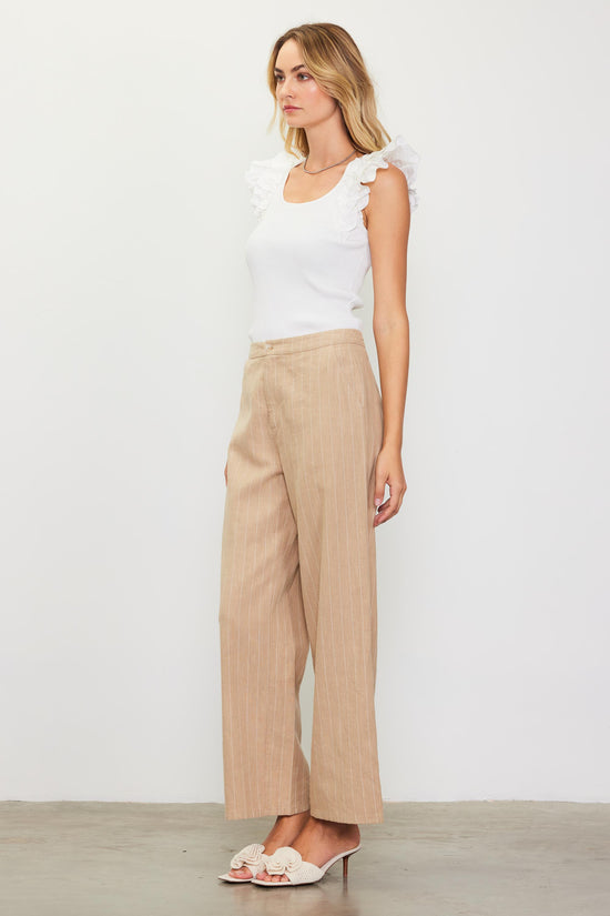 Linen Pin Stripe Pants