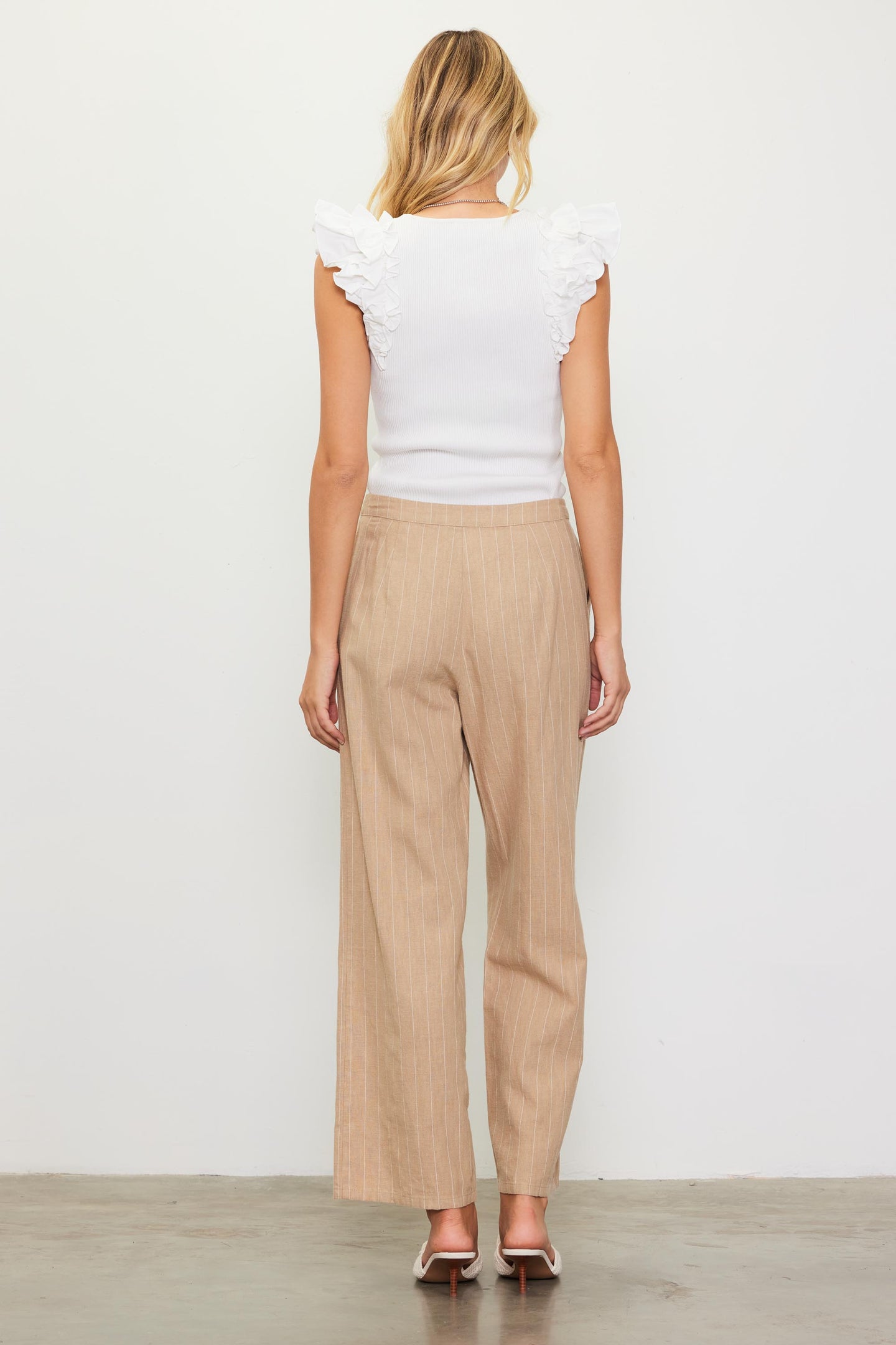 Linen Pin Stripe Pants