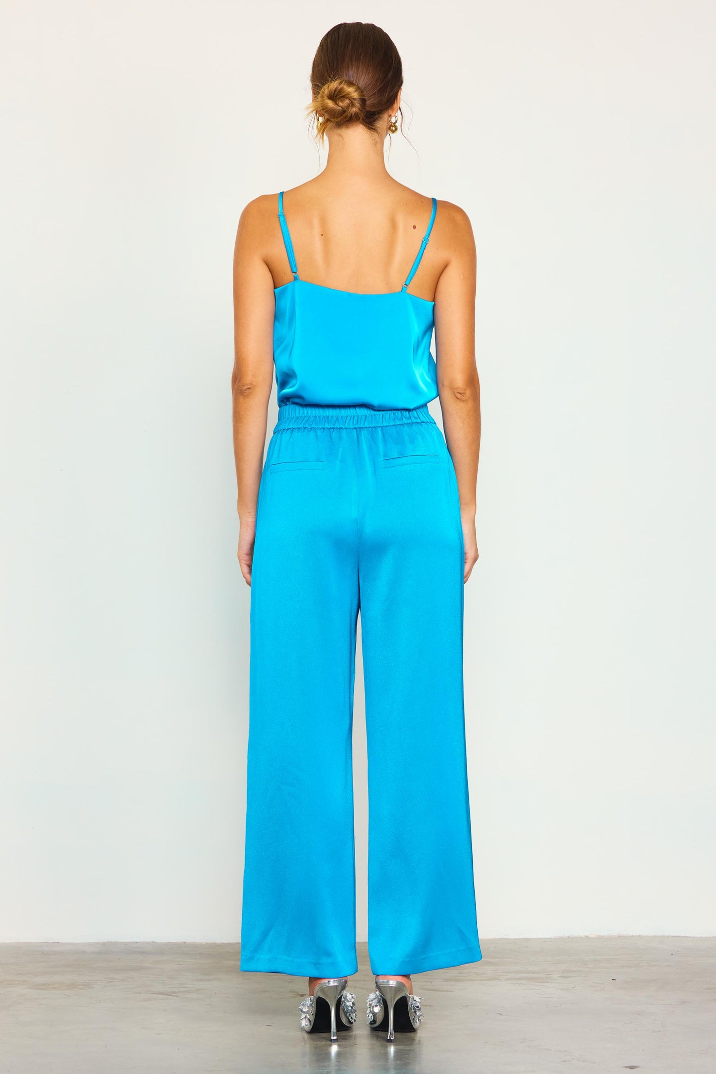 Pleat Wide Leg Trousers