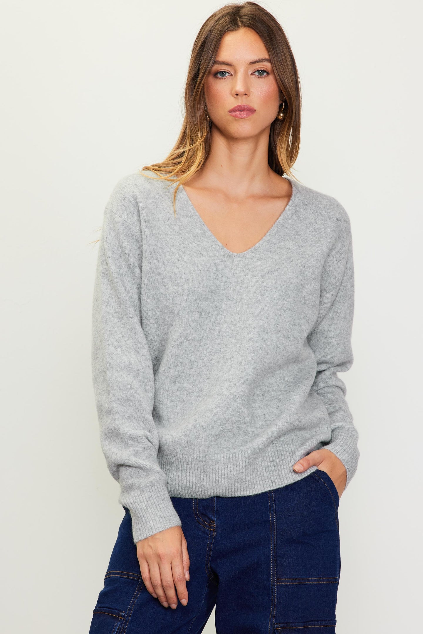 Longsleeve V Neck Sweater