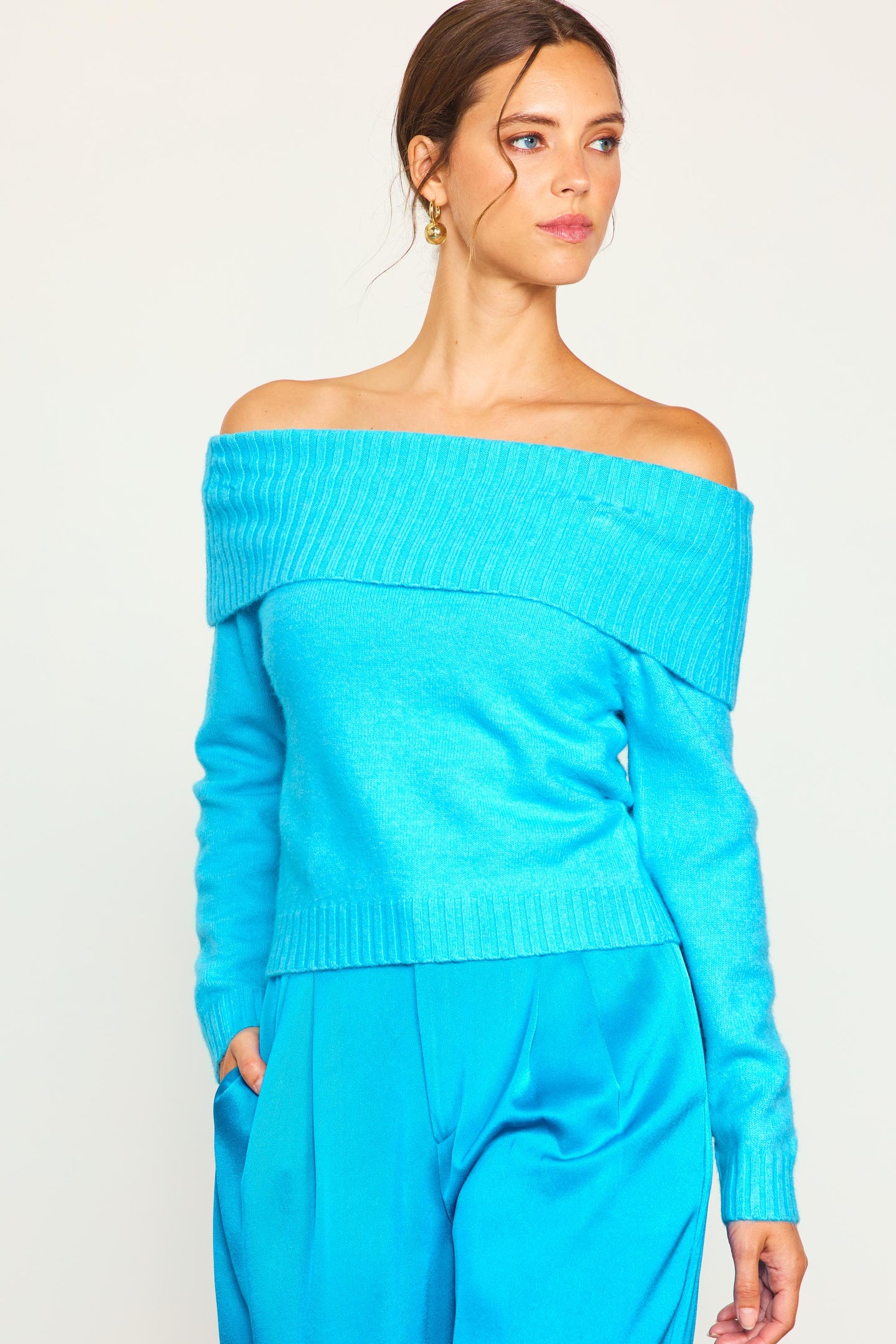 Off Shoulder Sweater