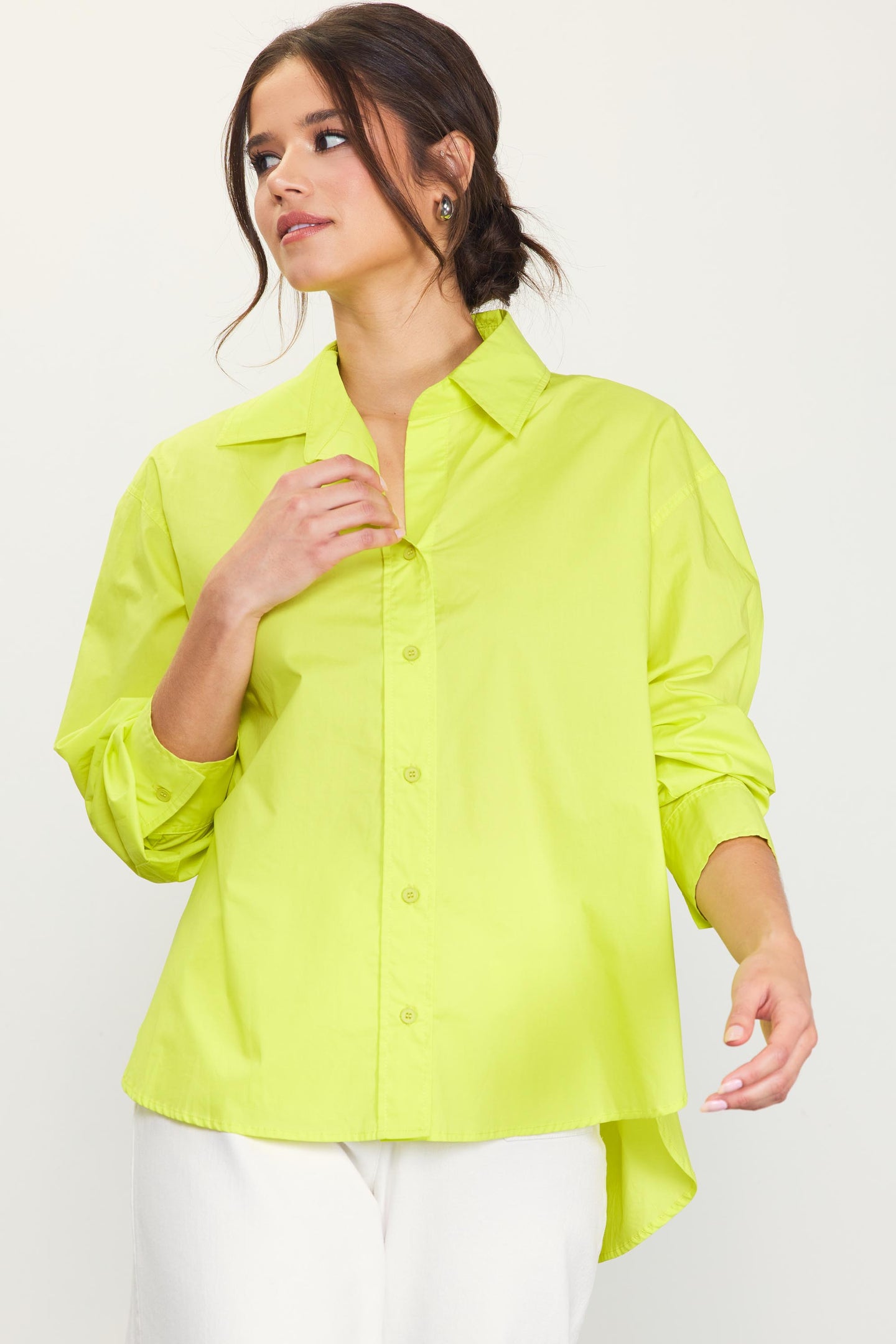 Relaxed Fit Poplin Longsleeve Shirt