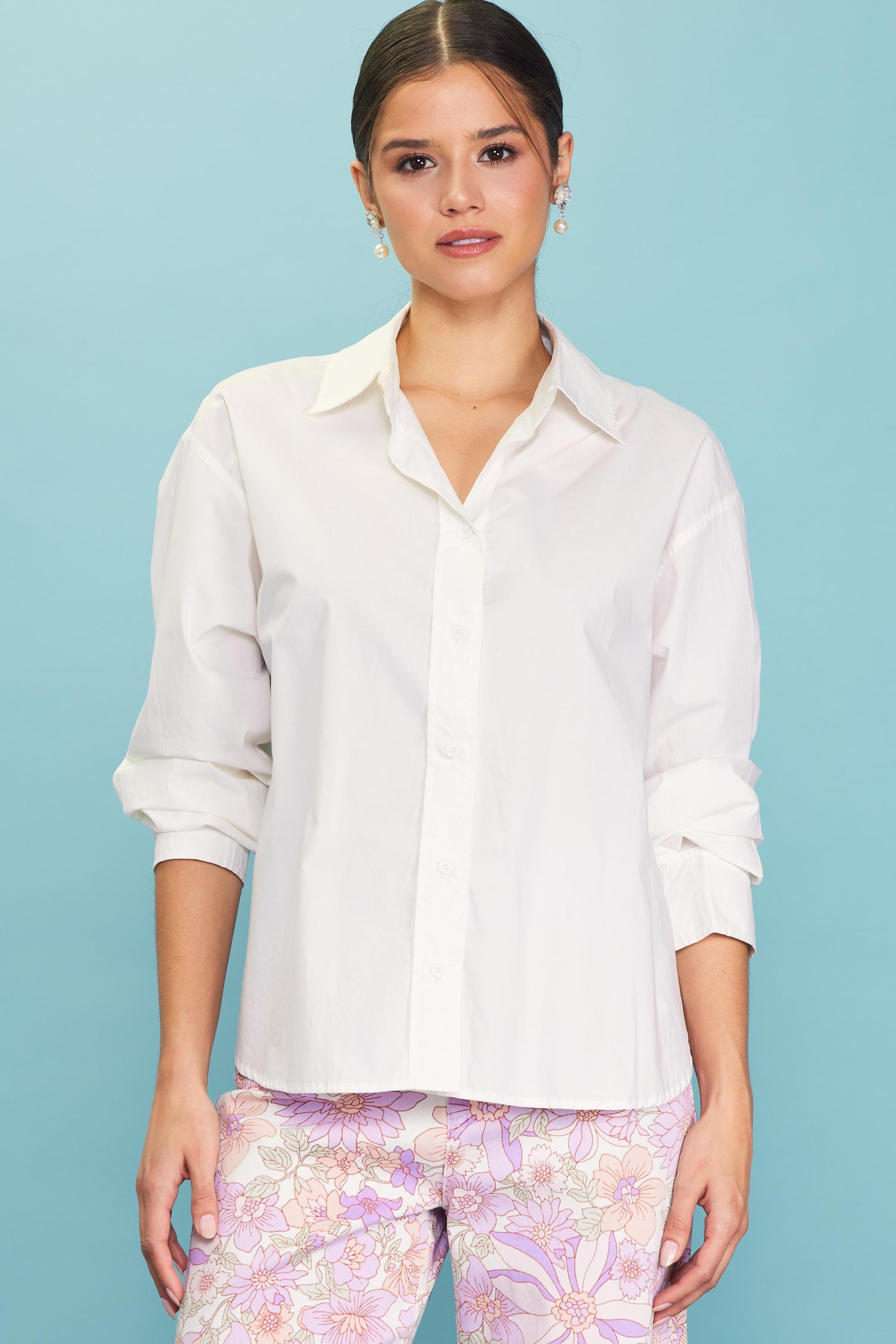 Relaxed Fit Poplin Longsleeve Shirt