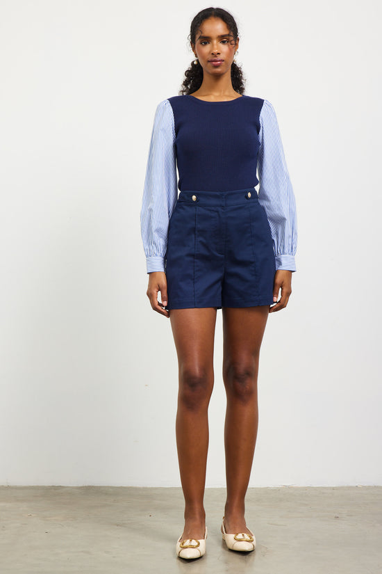 High-Waisted Sailor Shorts