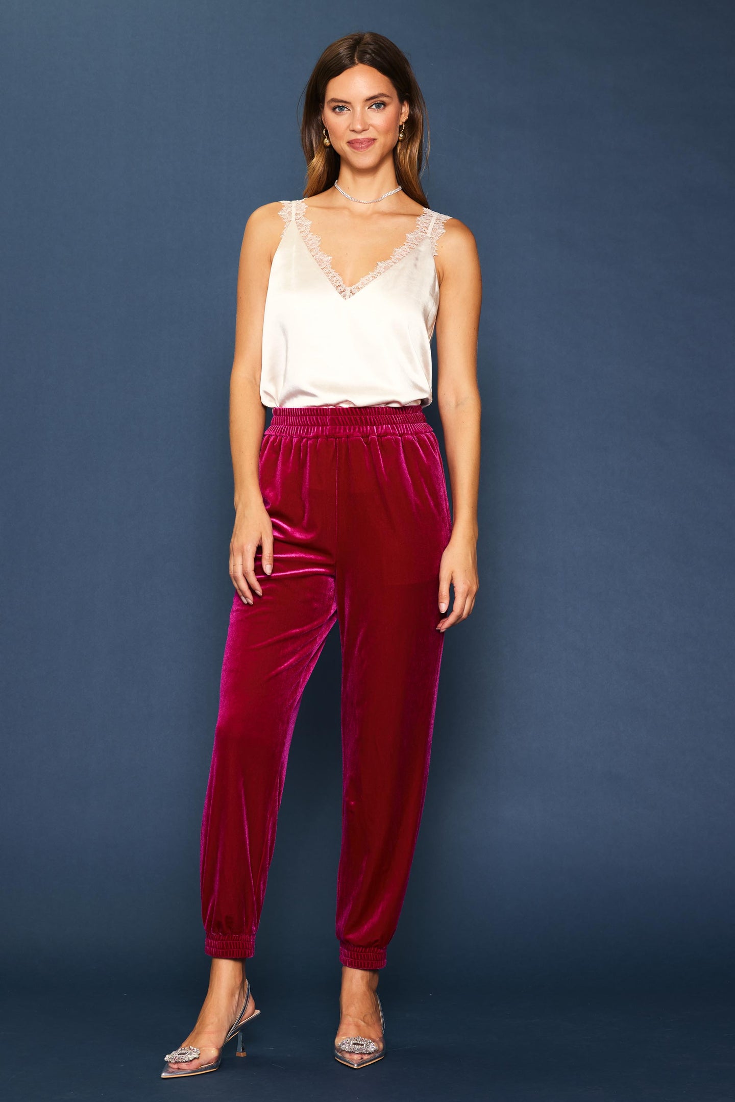 Velvet Jogger Pants