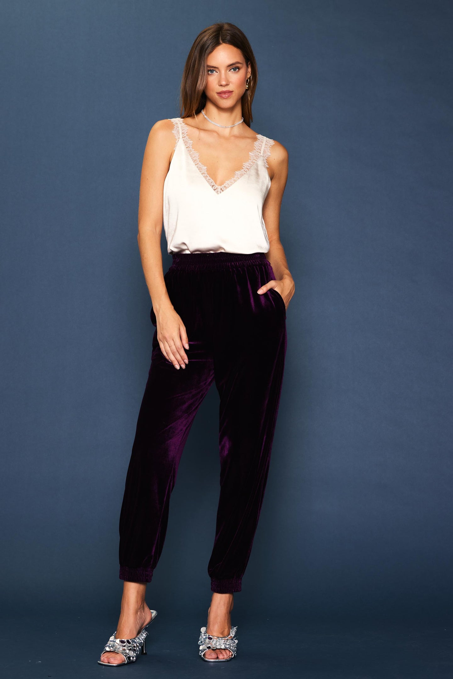 Velvet Jogger Pants