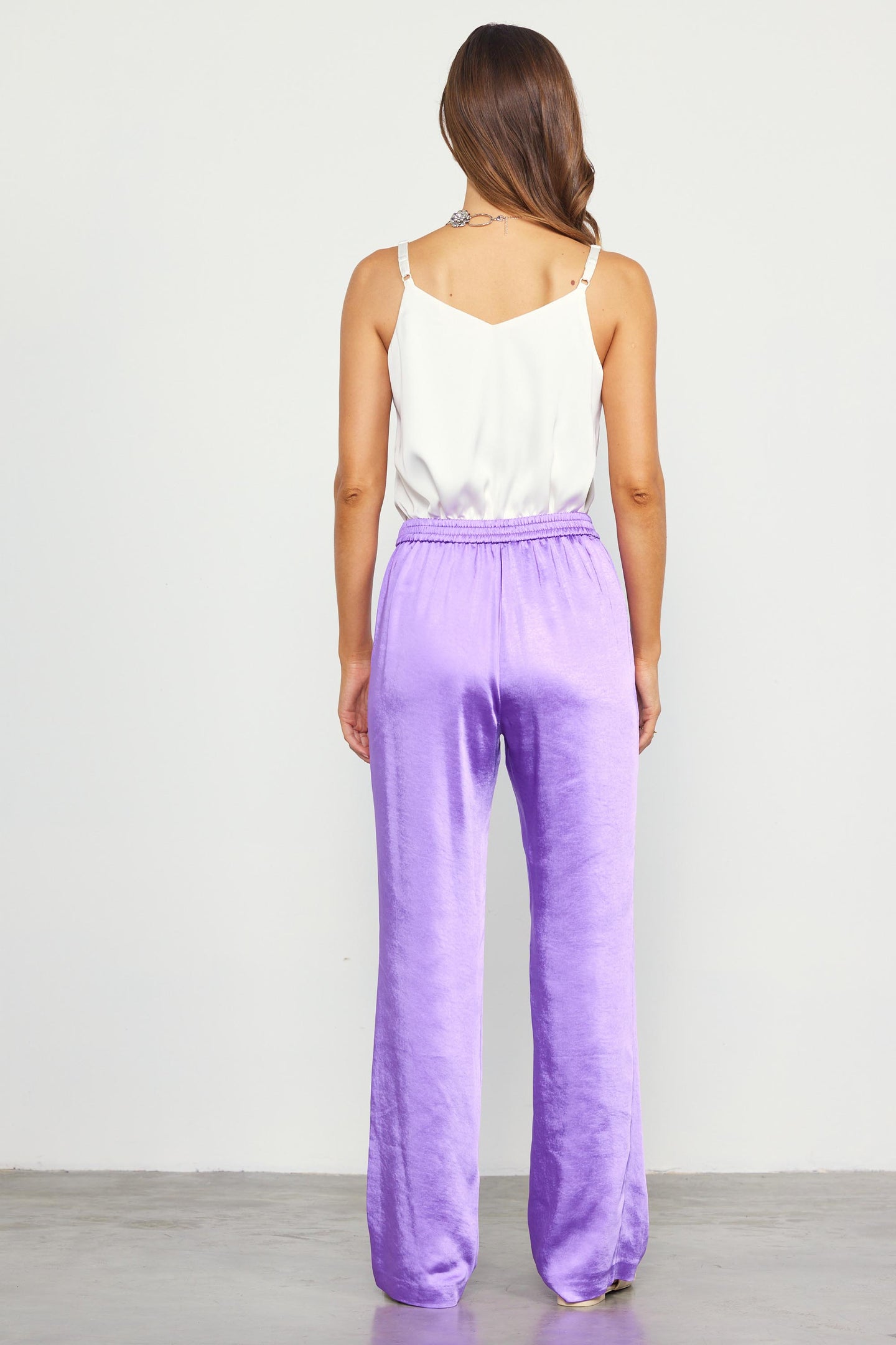 Satin Straight Leg Pant