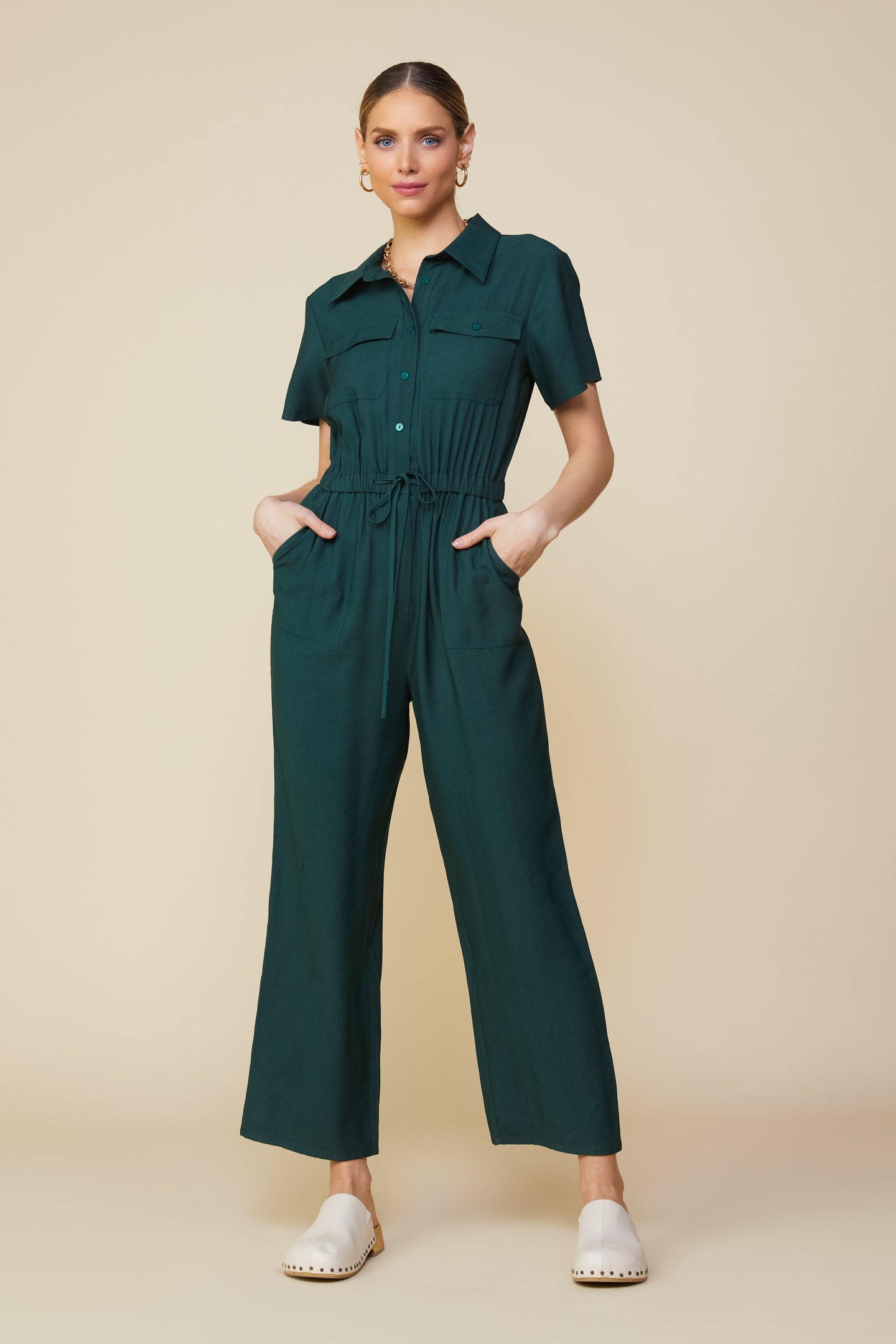 Utility Short Sleeve Jumpsuit