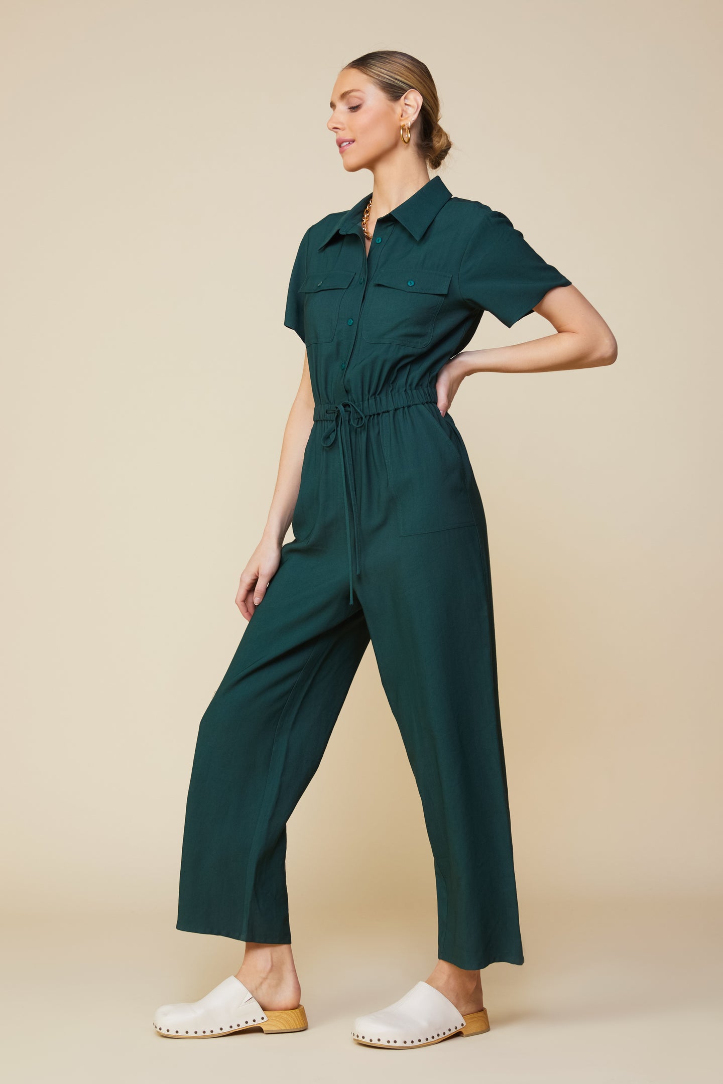 Utility Short Sleeve Jumpsuit