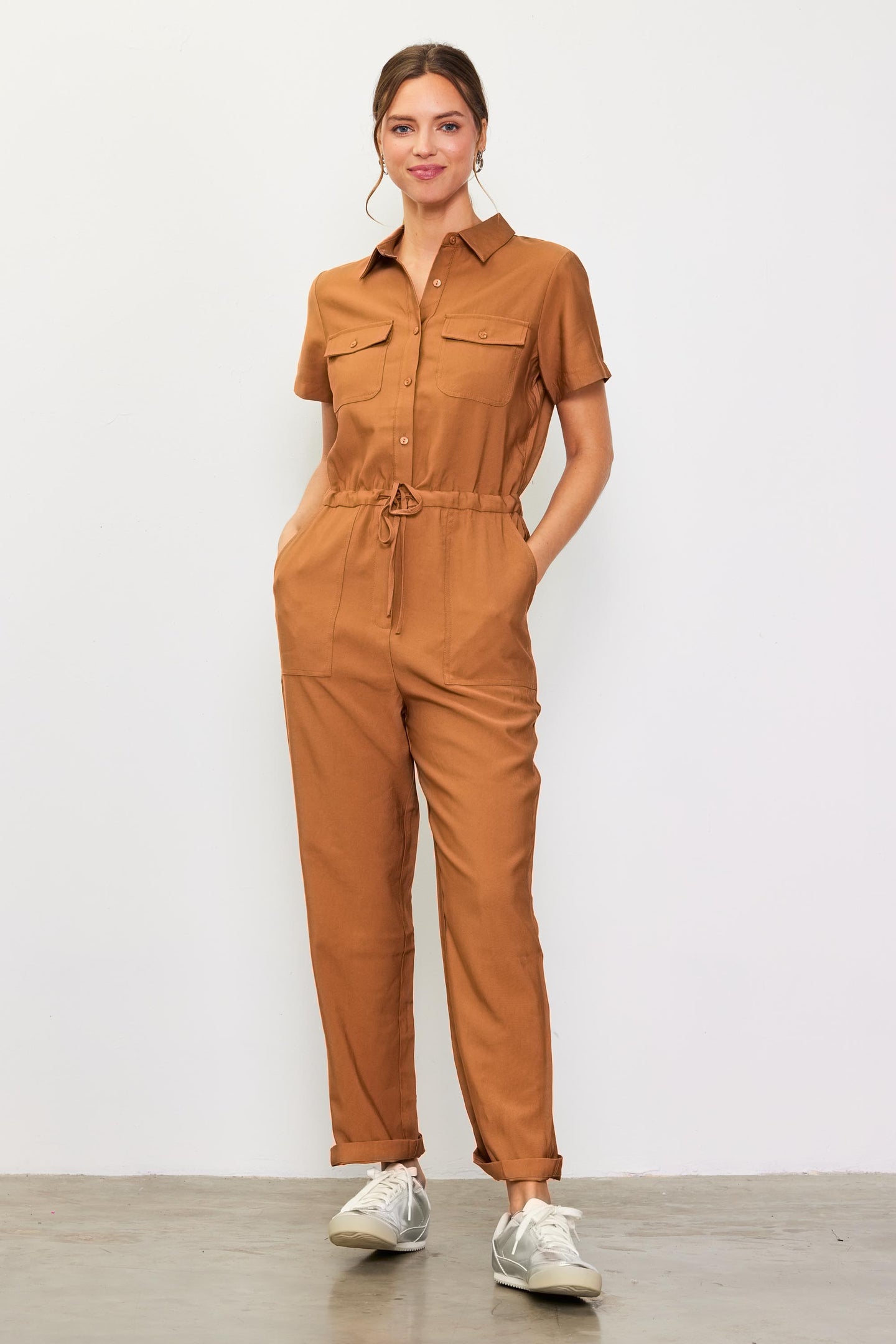 Utility Short Sleeve Jumpsuit