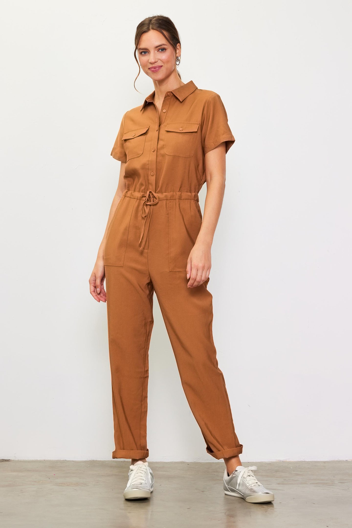 Utility Short Sleeve Jumpsuit