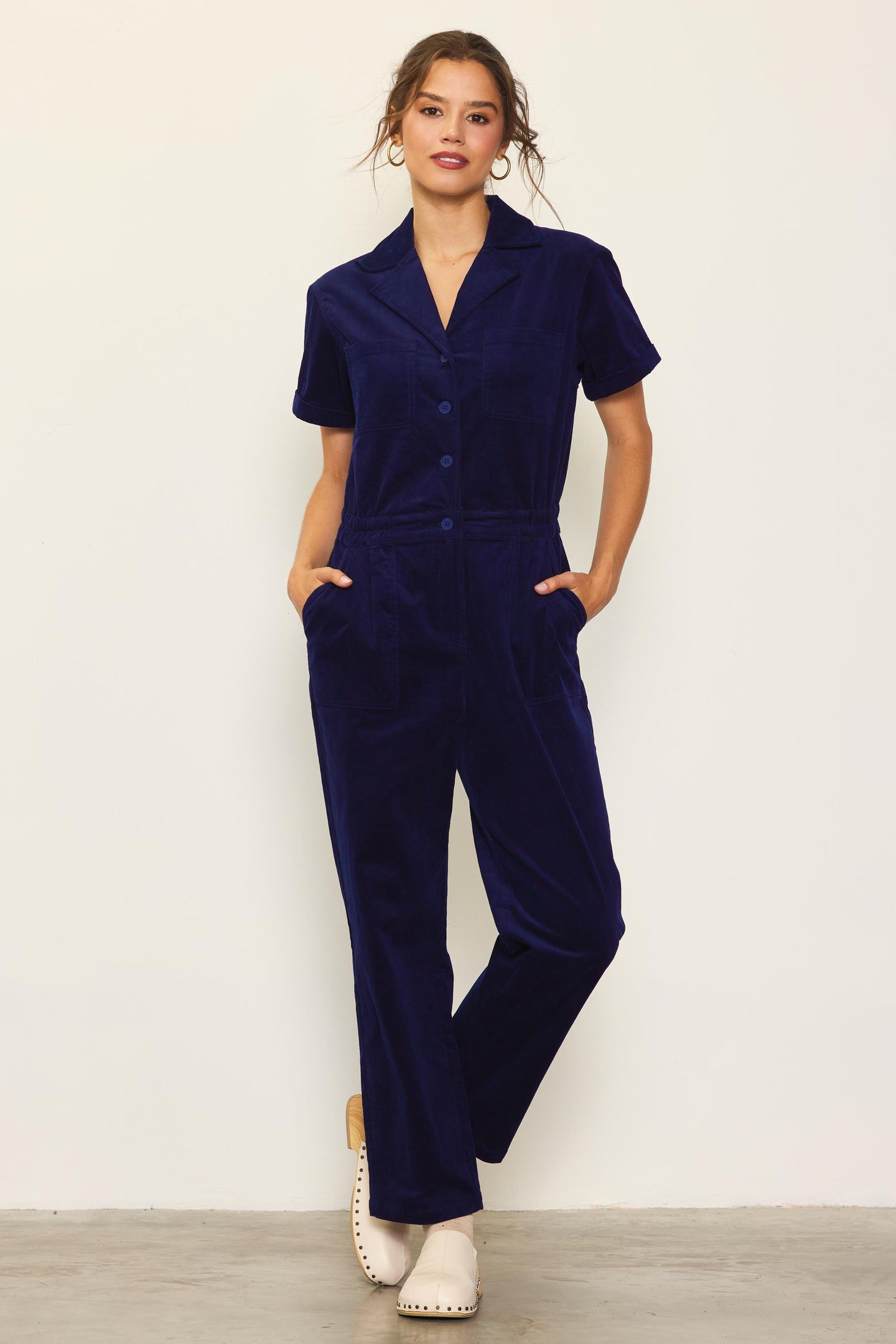 Corduroy Utility Jumpsuit