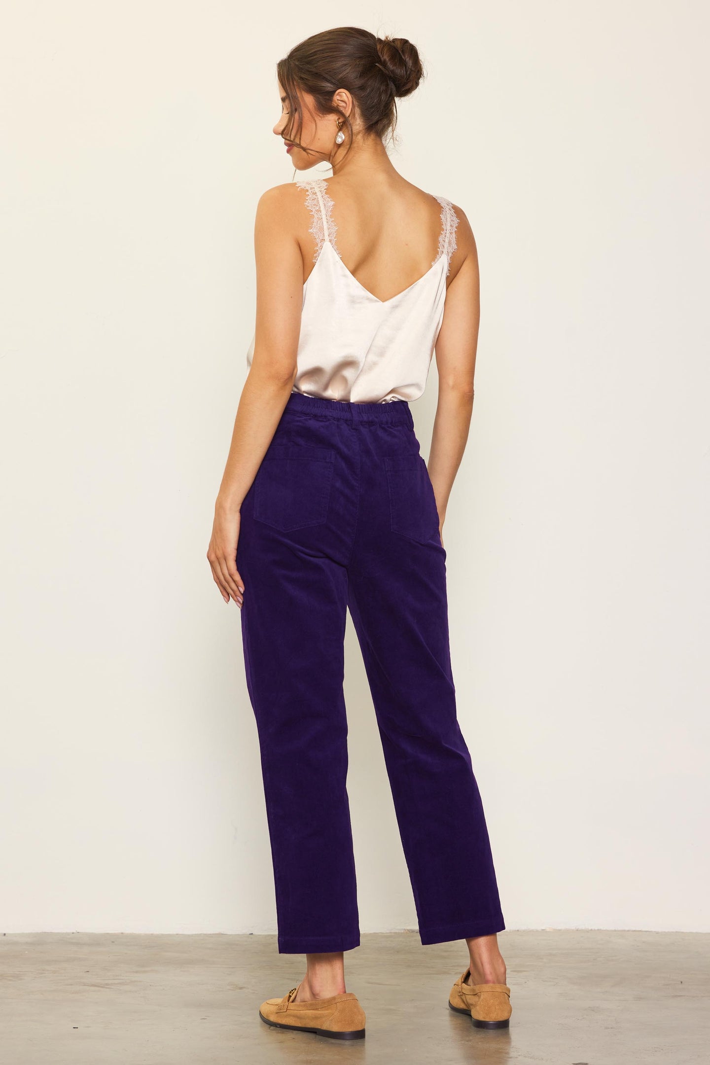 High Waisted Corduroy Pants