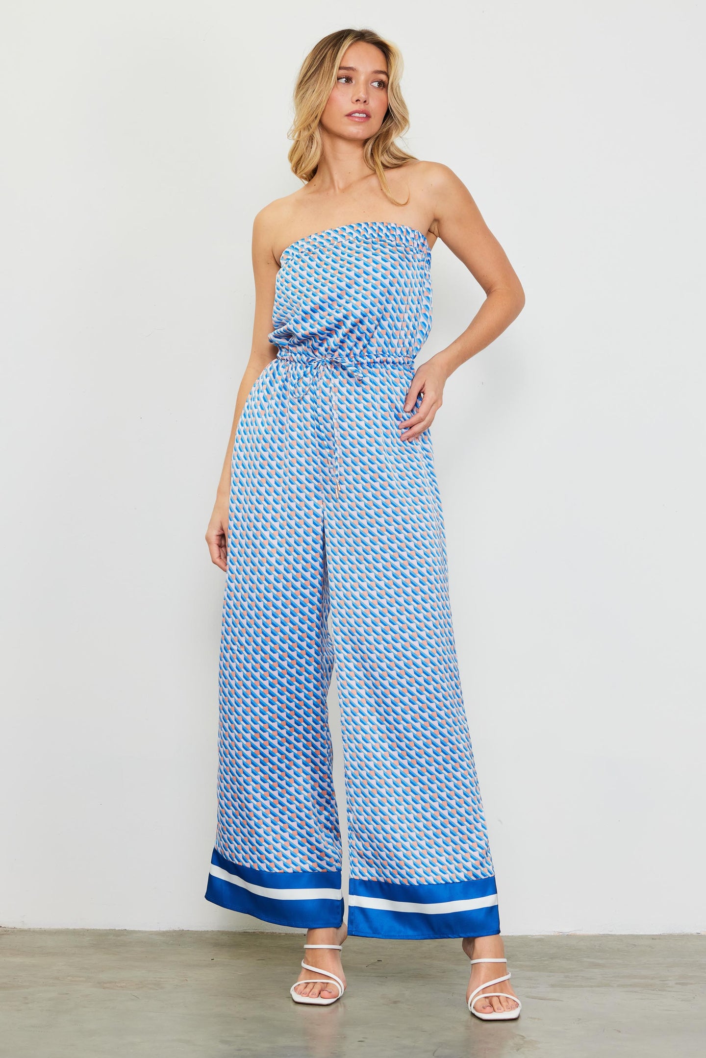 Livia Bandana Print Jumpsuit