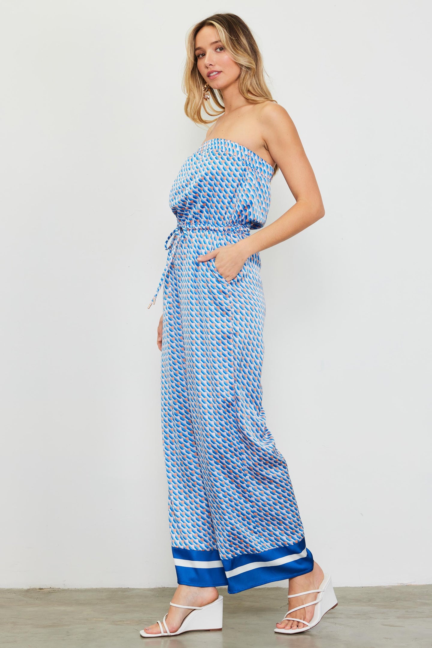 Livia Bandana Print Jumpsuit