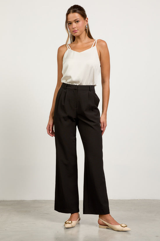 Pleated Wide Leg Pants