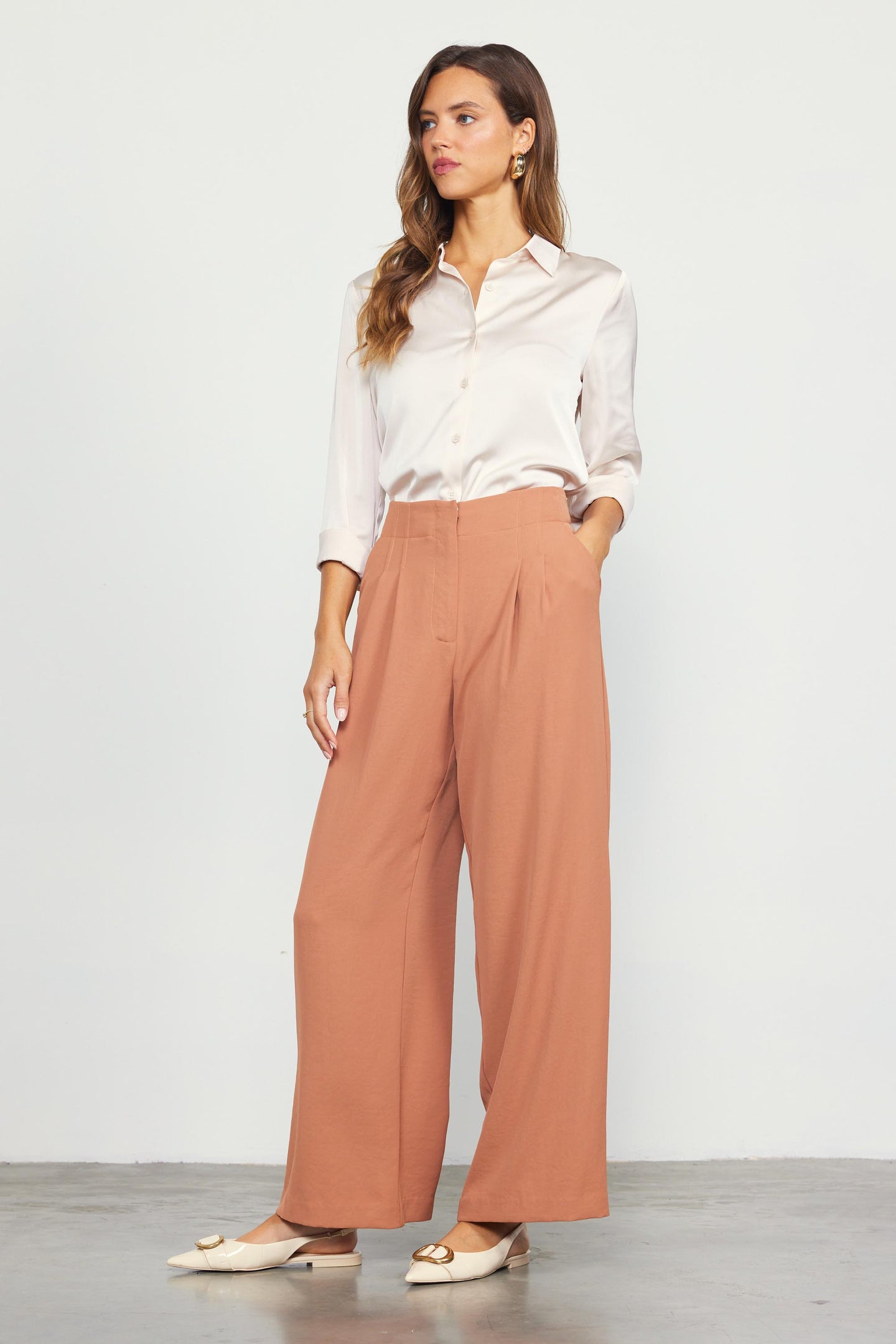 Recycled Wide Leg Pants