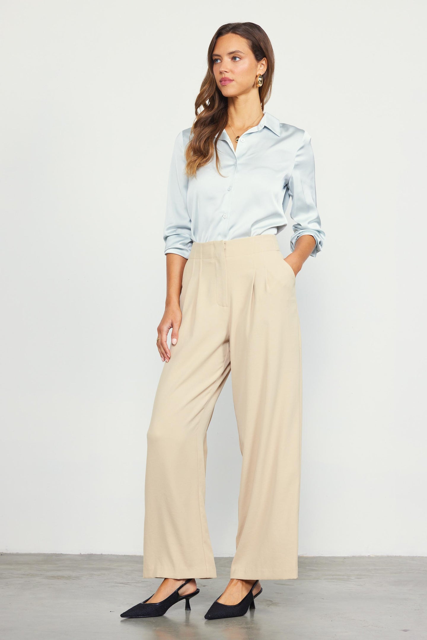 Recycled Wide Leg Pants